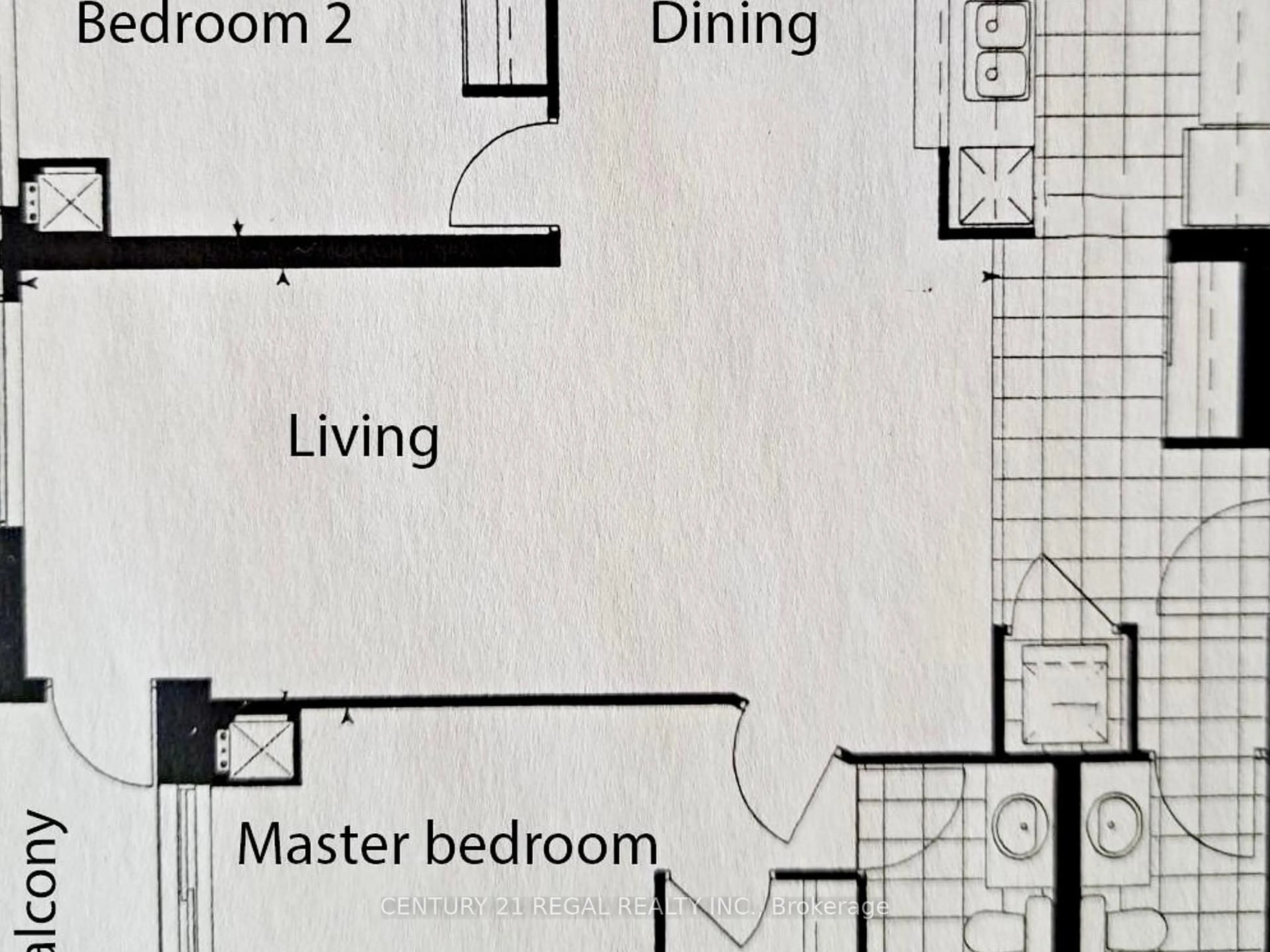 Floor plan for 650 Lawrence Ave #336, Toronto Ontario M6A 3E8
