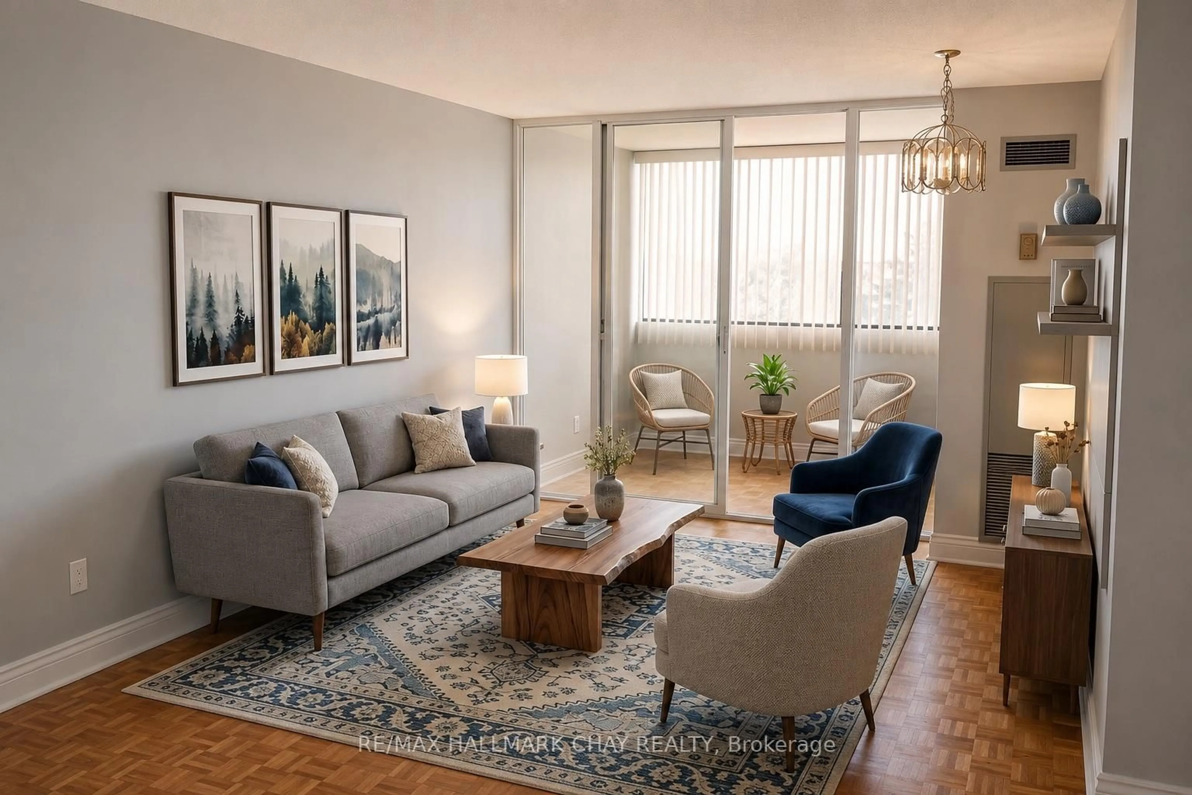Living room with furniture, unknown for 133 Torresdale Ave ##505, Toronto Ontario M2R 3T2