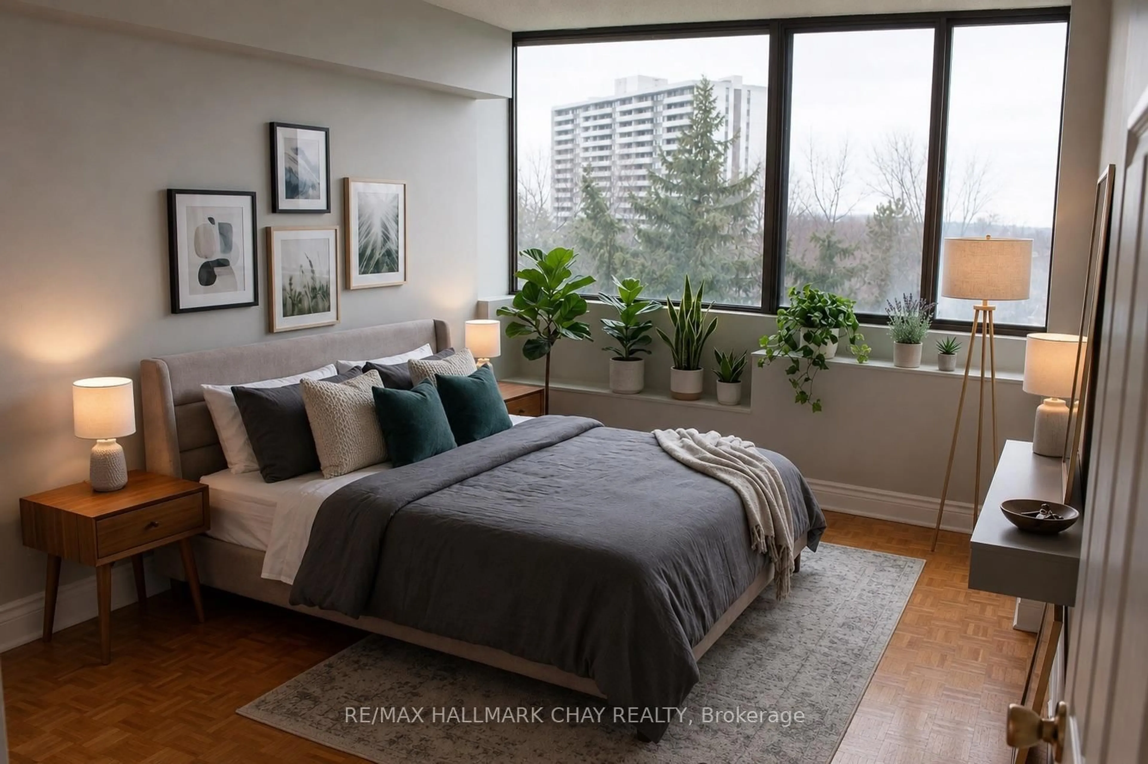 Bedroom with bed, unknown for 133 Torresdale Ave ##505, Toronto Ontario M2R 3T2