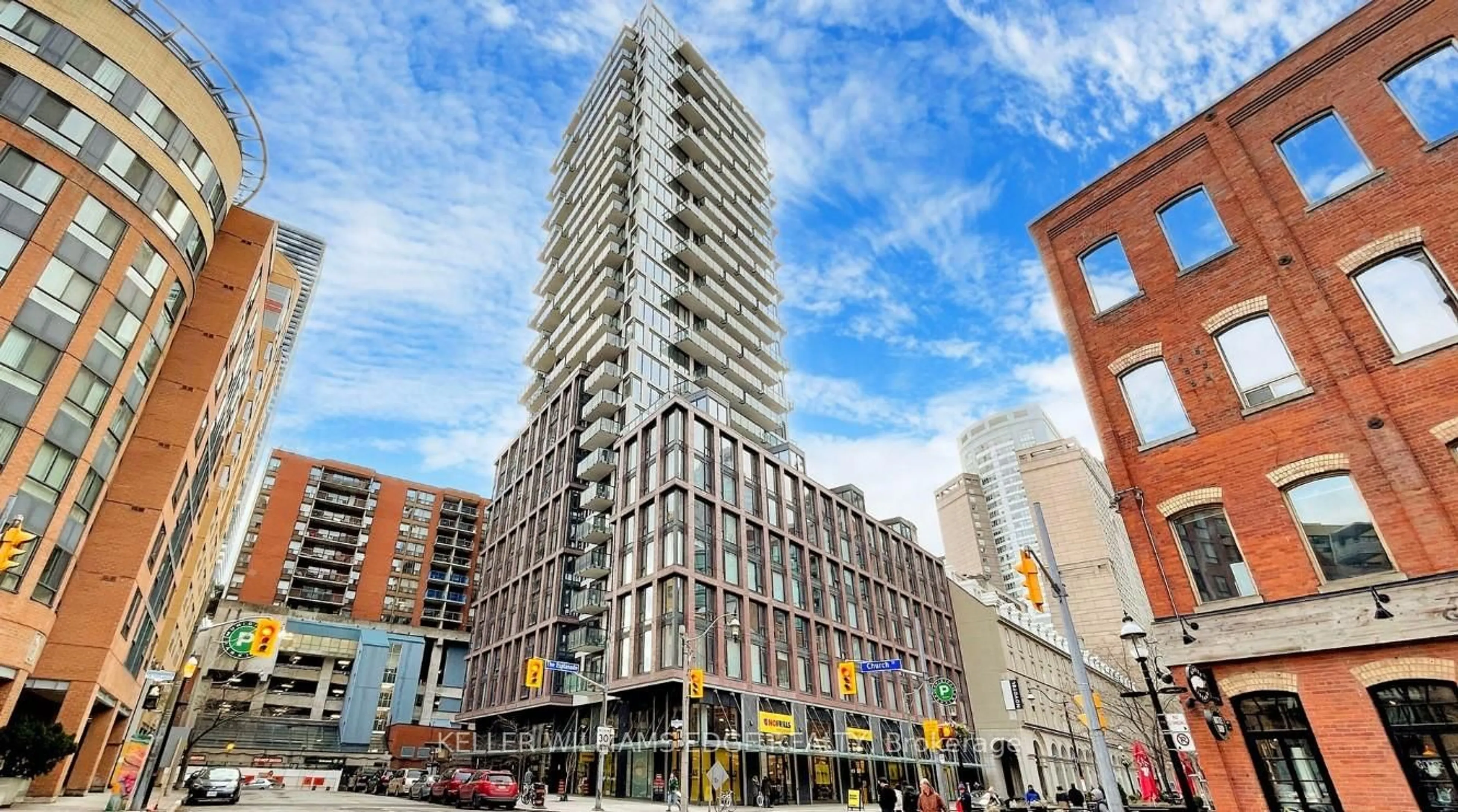 Patio, building for 2A Church St #507, Toronto Ontario M5E 0E1