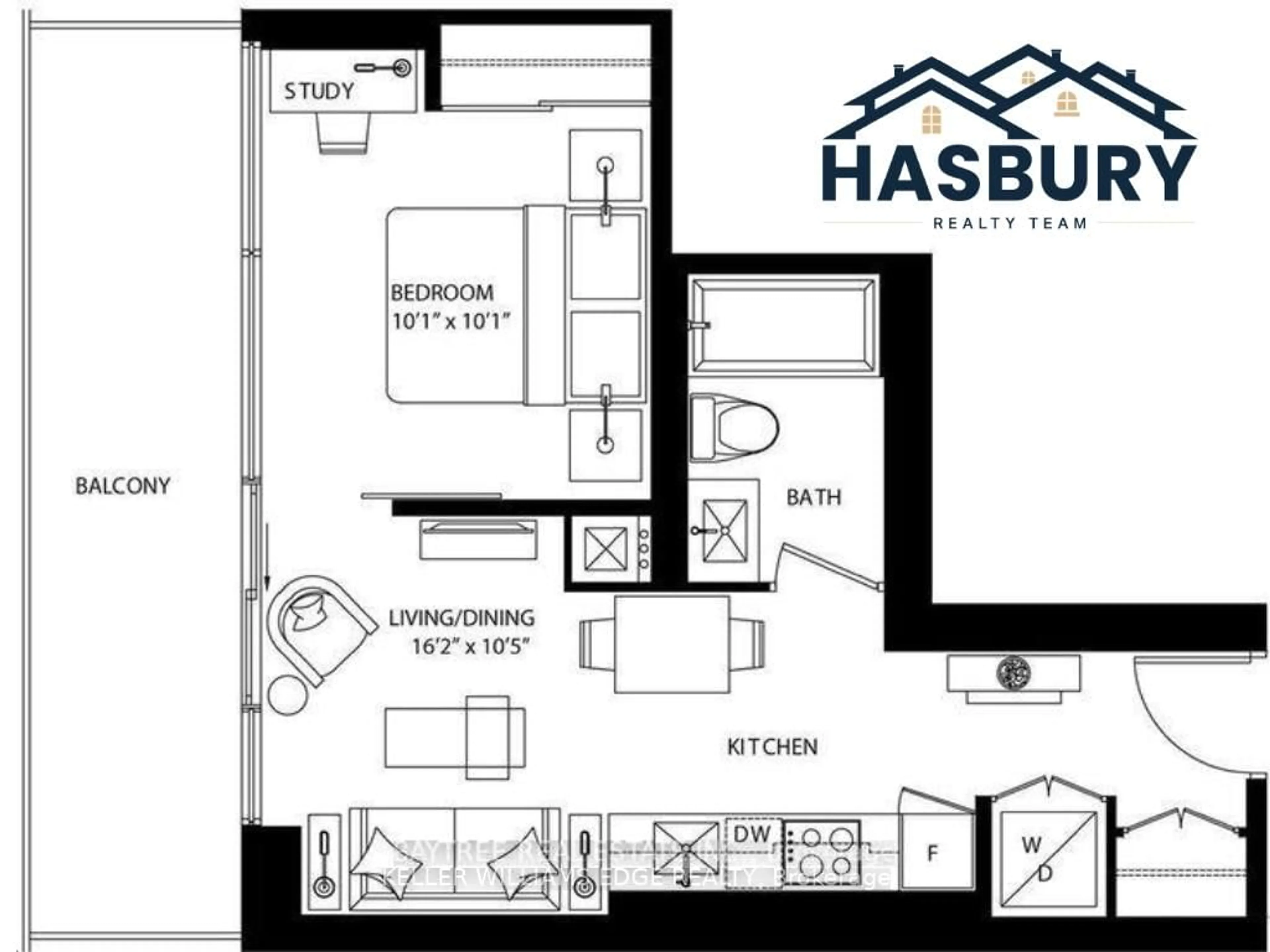Floor plan for 290 Adelaide St #3602, Toronto Ontario M5V 0P3