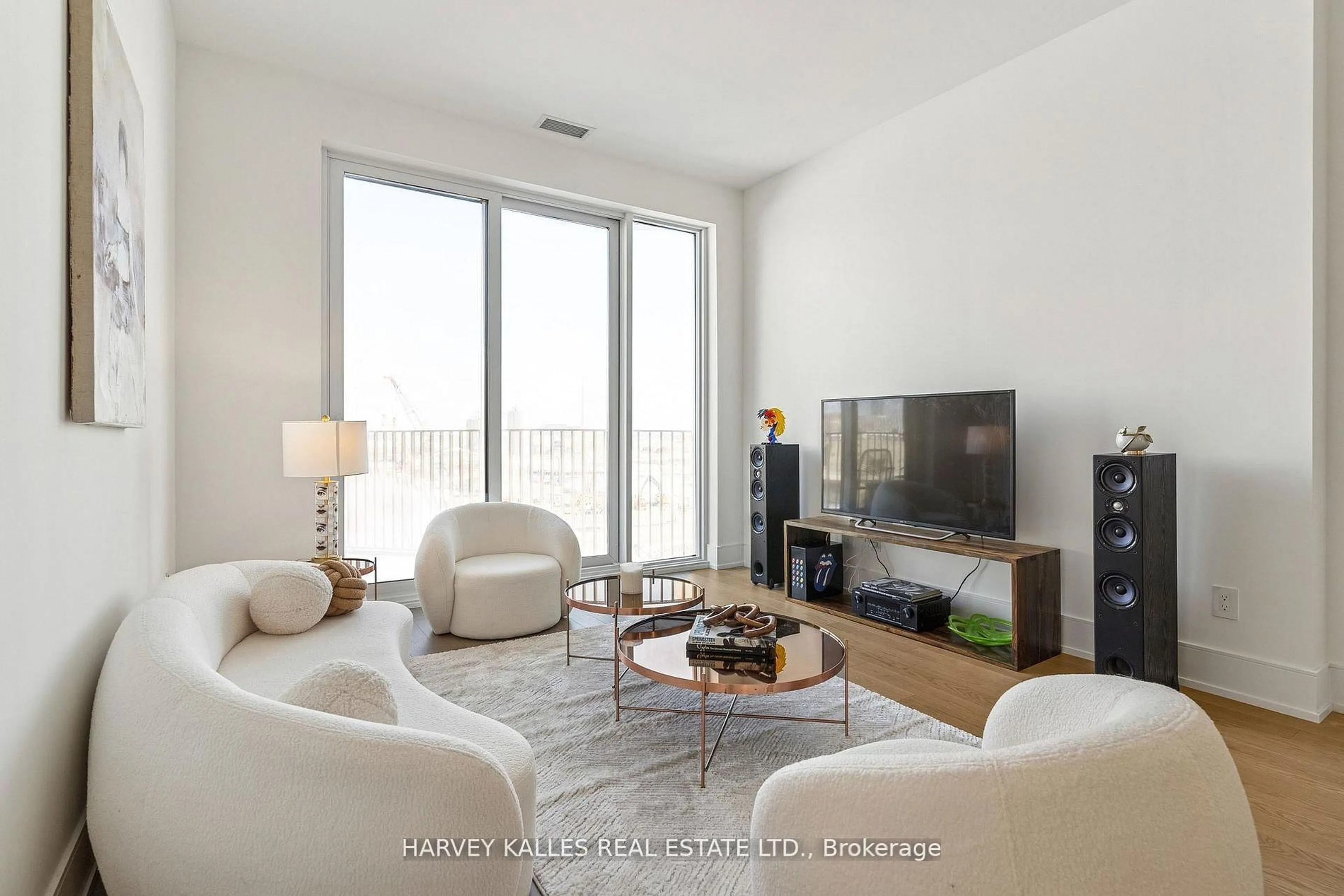 Living room with furniture, unknown for 155 Merchants' Wharf Ave #701, Toronto Ontario M5A 0Y4