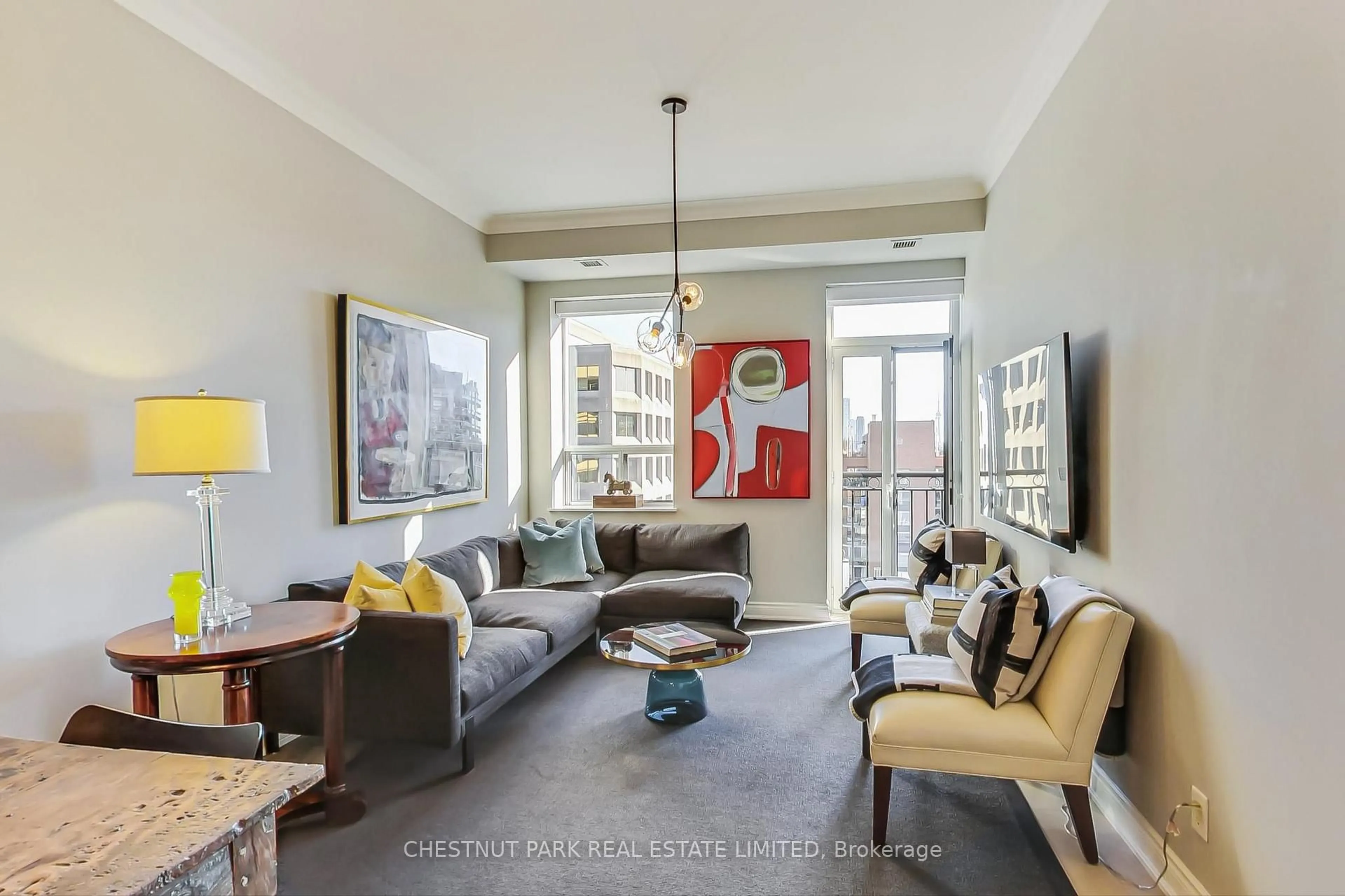 Living room with furniture, unknown for 48 St Clair Ave #1104, Toronto Ontario M4V 2Z2