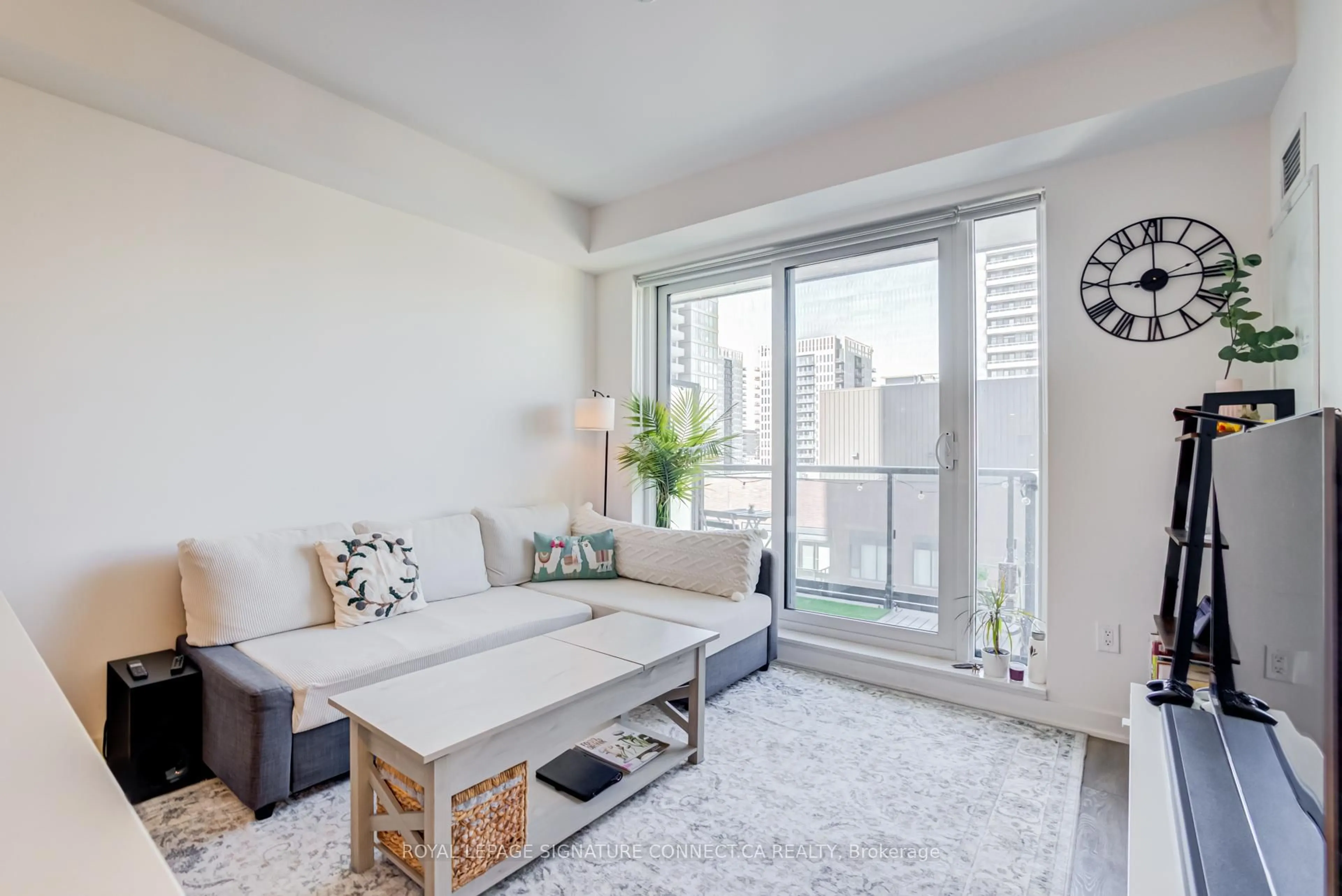 Living room with furniture, unknown for 130 River St #1307, Toronto Ontario M5A 0R8