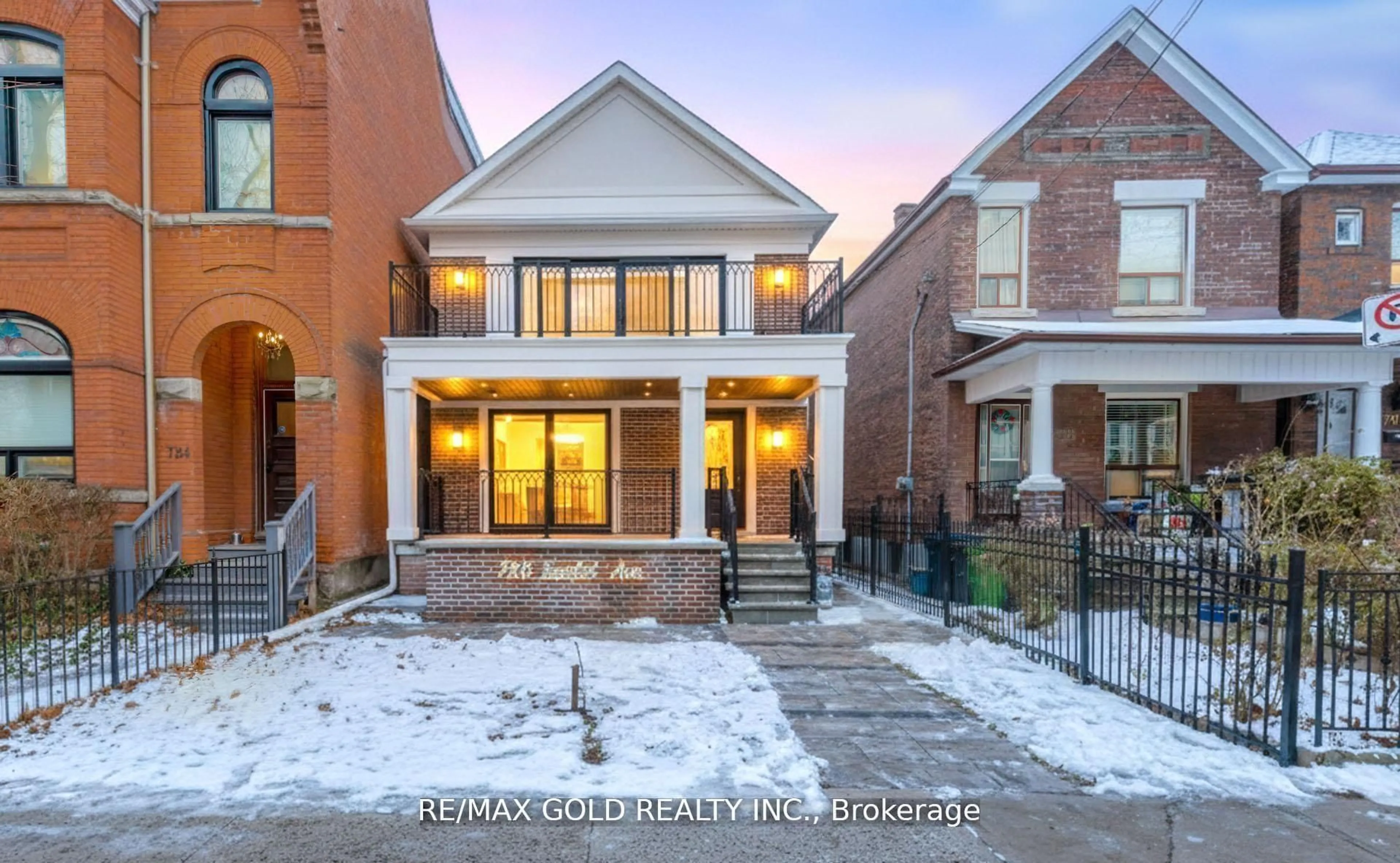 Home with brick exterior material, street for 786 Euclid Ave, Toronto Ontario M6G 2V4