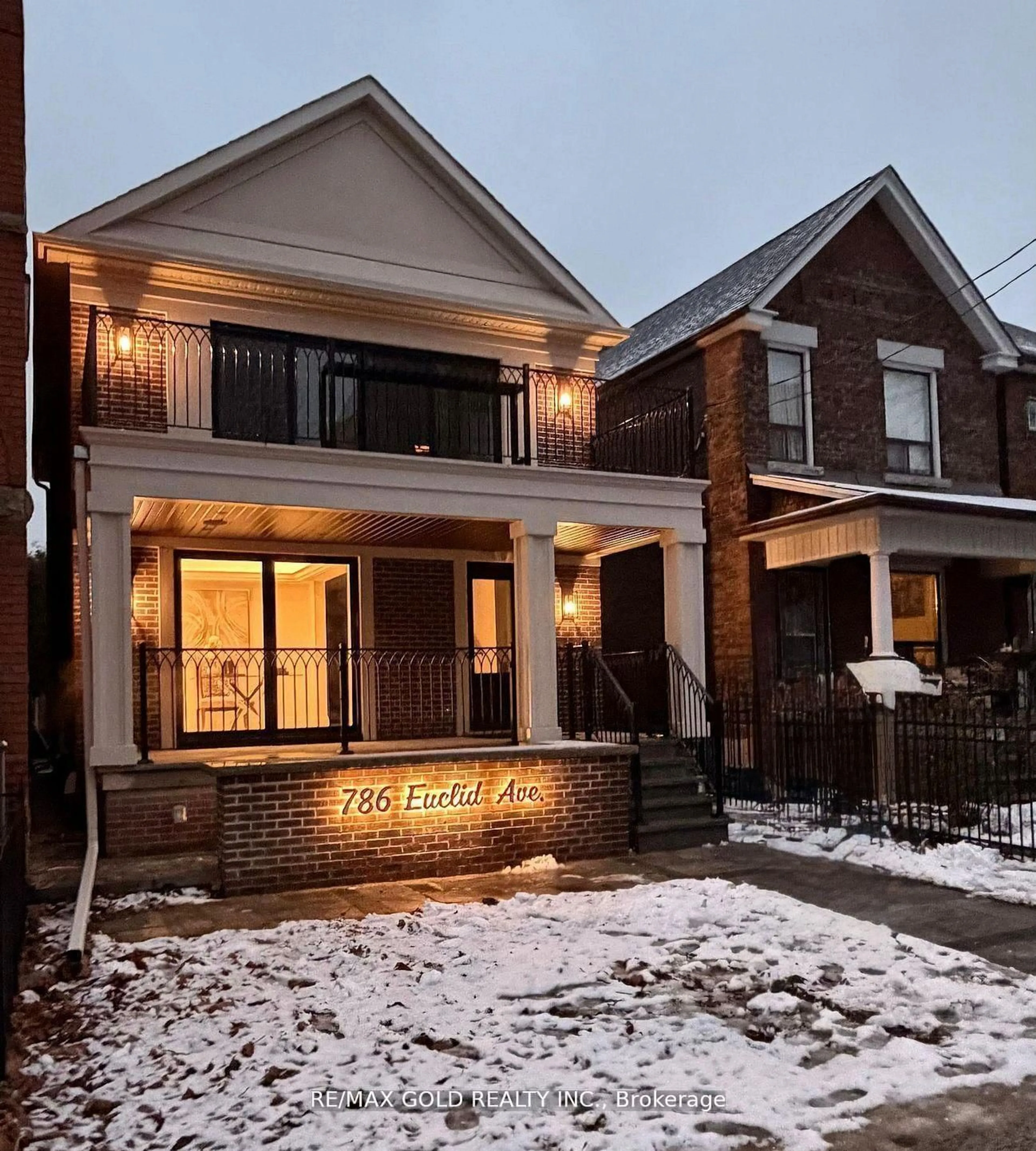 Home with brick exterior material, street for 786 Euclid Ave, Toronto Ontario M6G 2V4