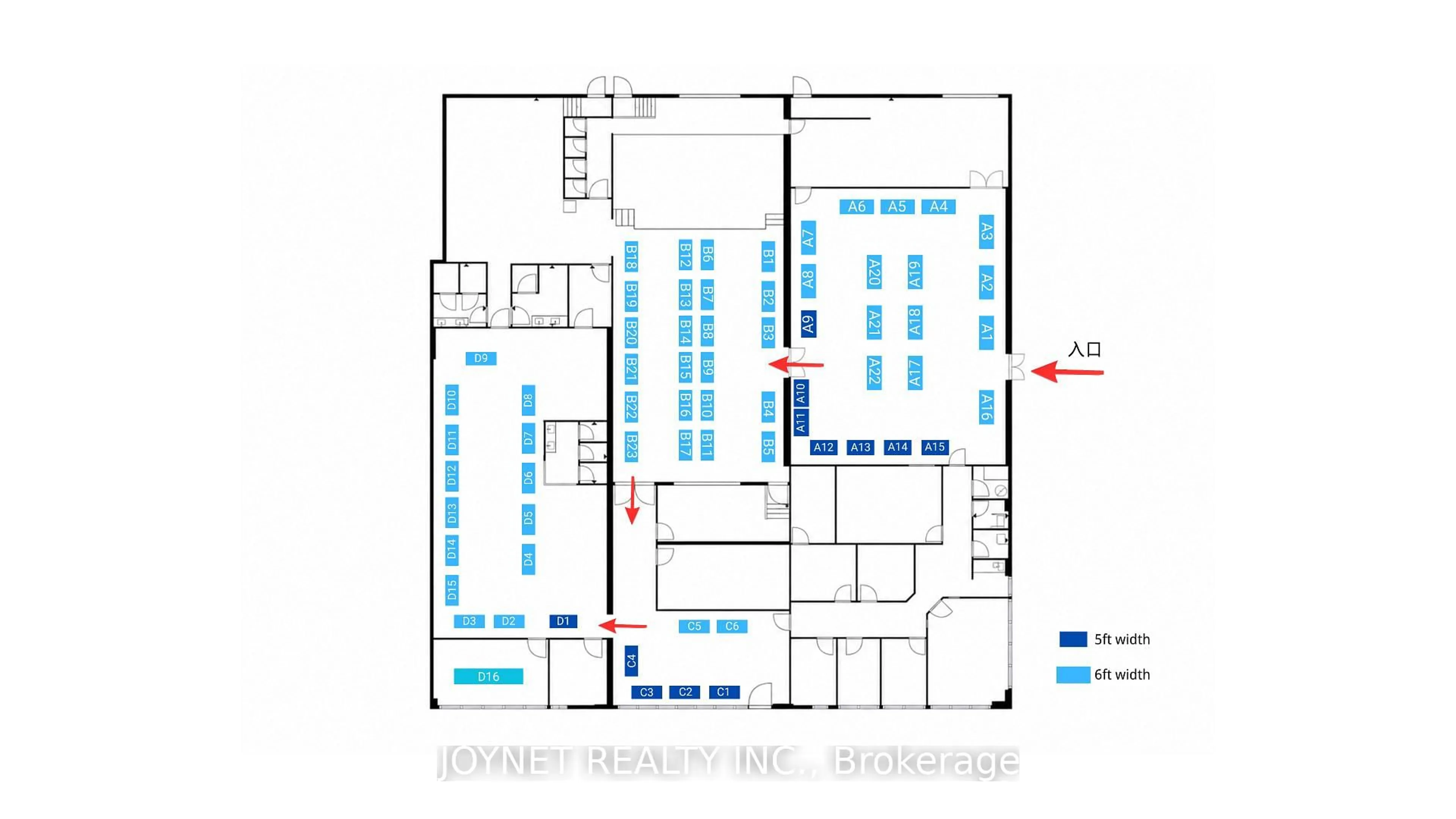 Floor plan for 9 Bogert Ave #2807, Toronto Ontario M2N 0H3