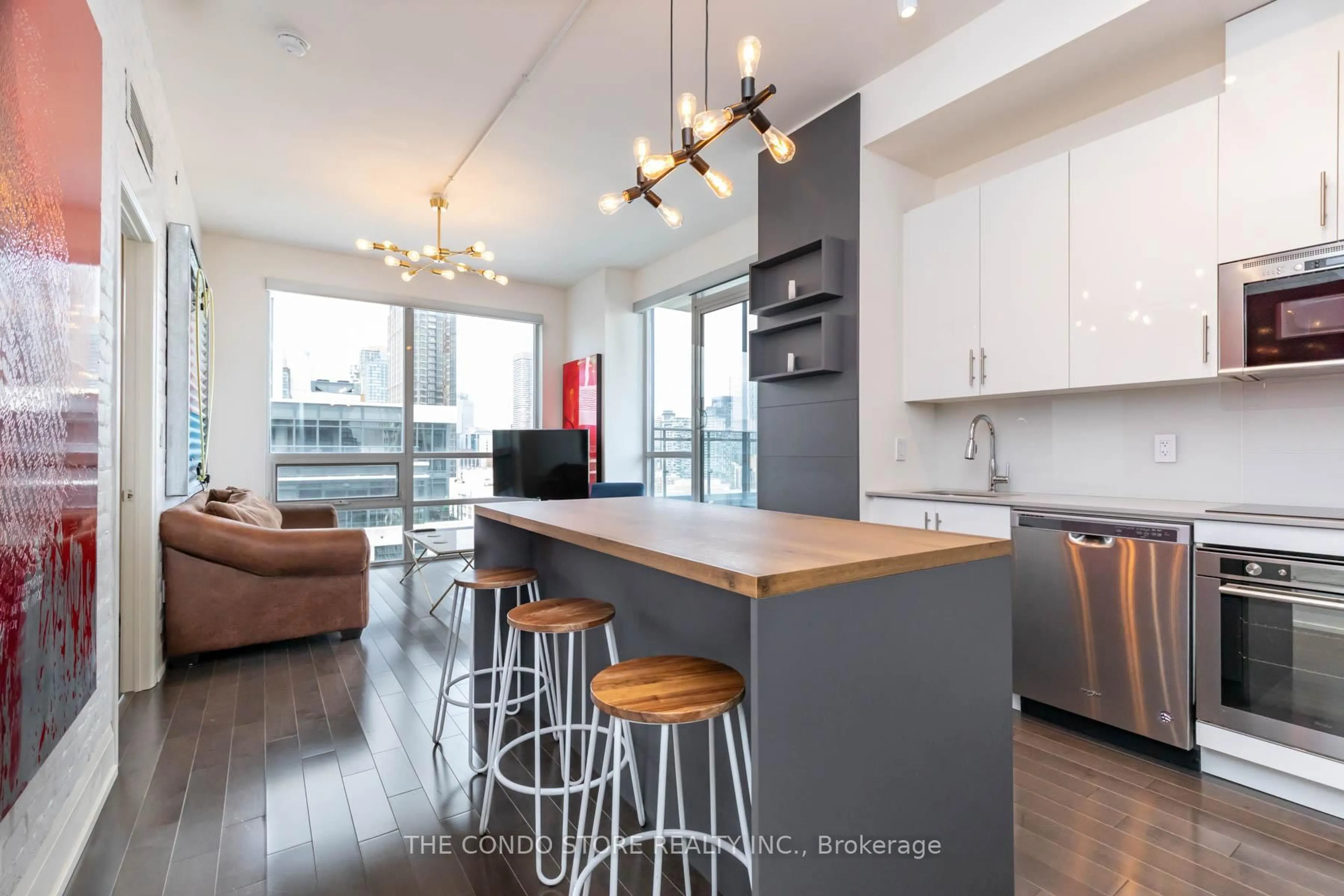 Open concept kitchen, unknown for 460 Adelaide St #Ph103, Toronto Ontario M5A 0E7