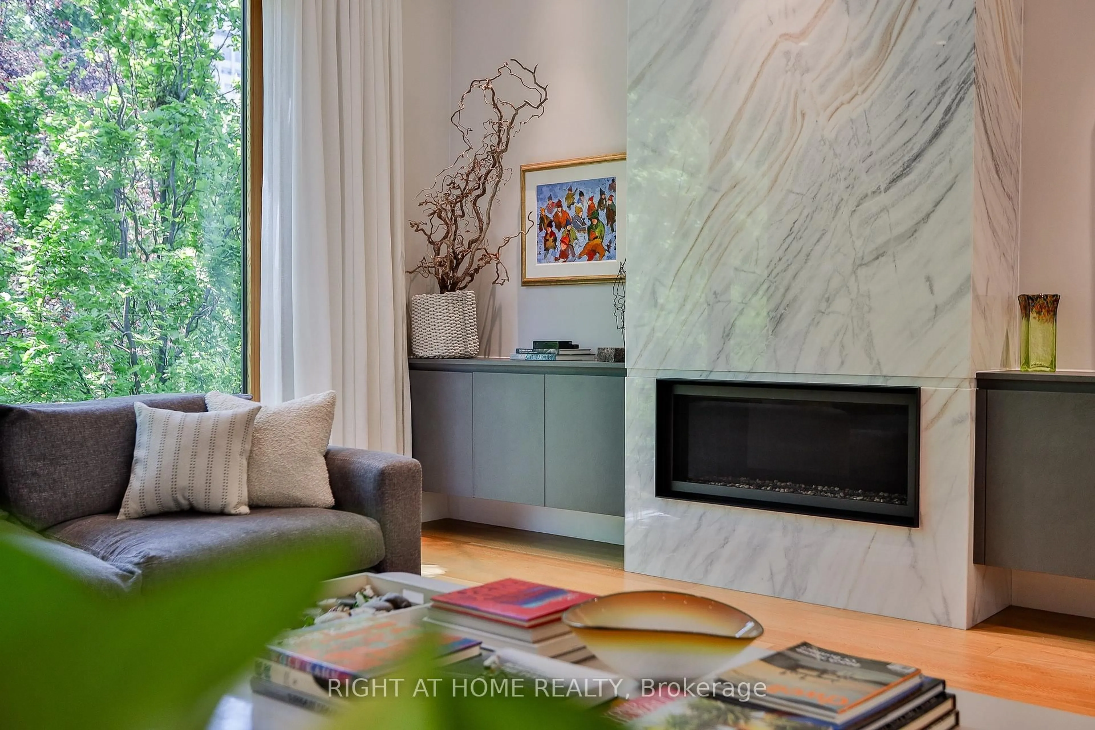 Living room with furniture, ceramic/tile floor for 71 Heath St, Toronto Ontario M4V 1T2