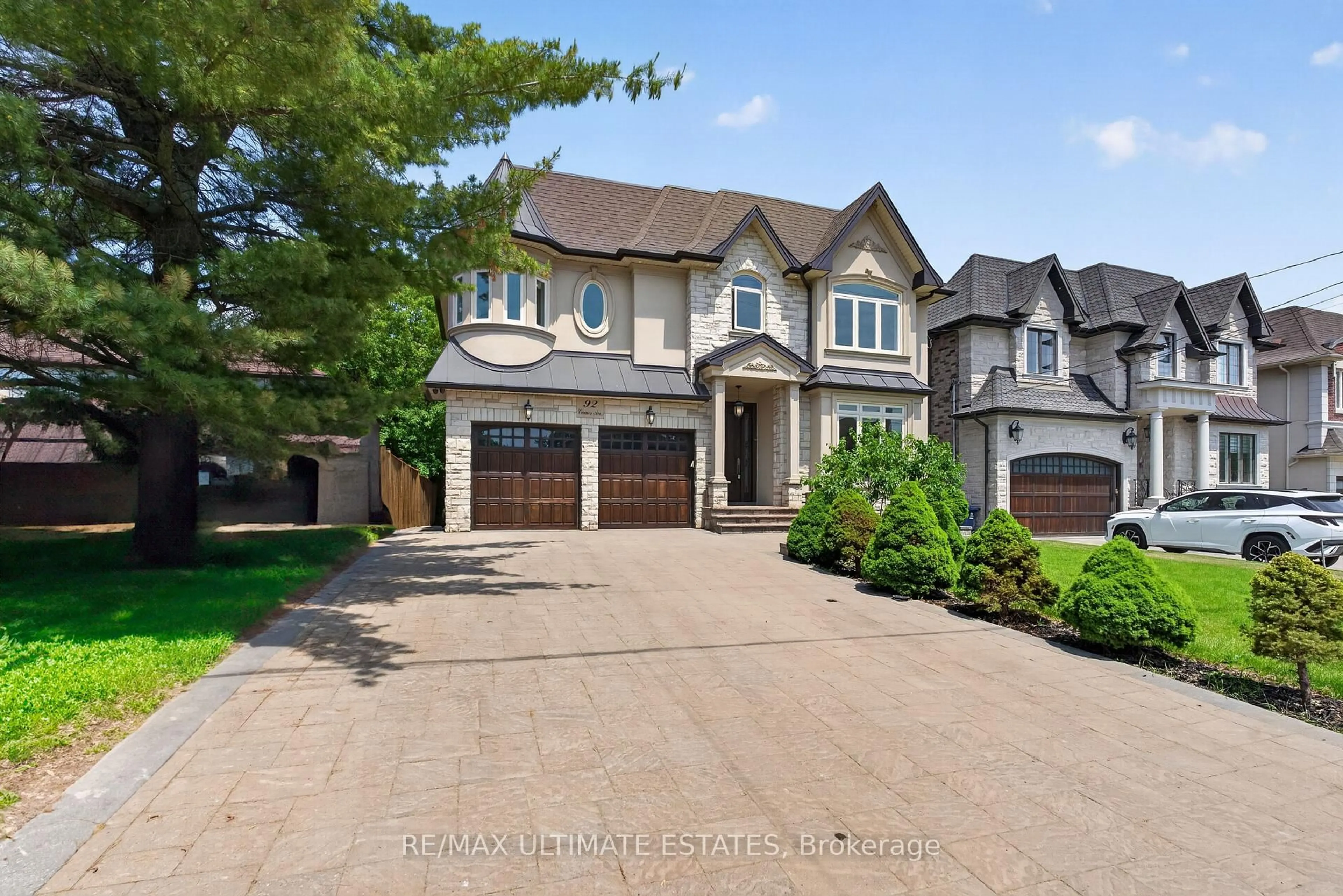 Home with brick exterior material, street for 92 Caines Ave, Toronto Ontario M2R 2L3