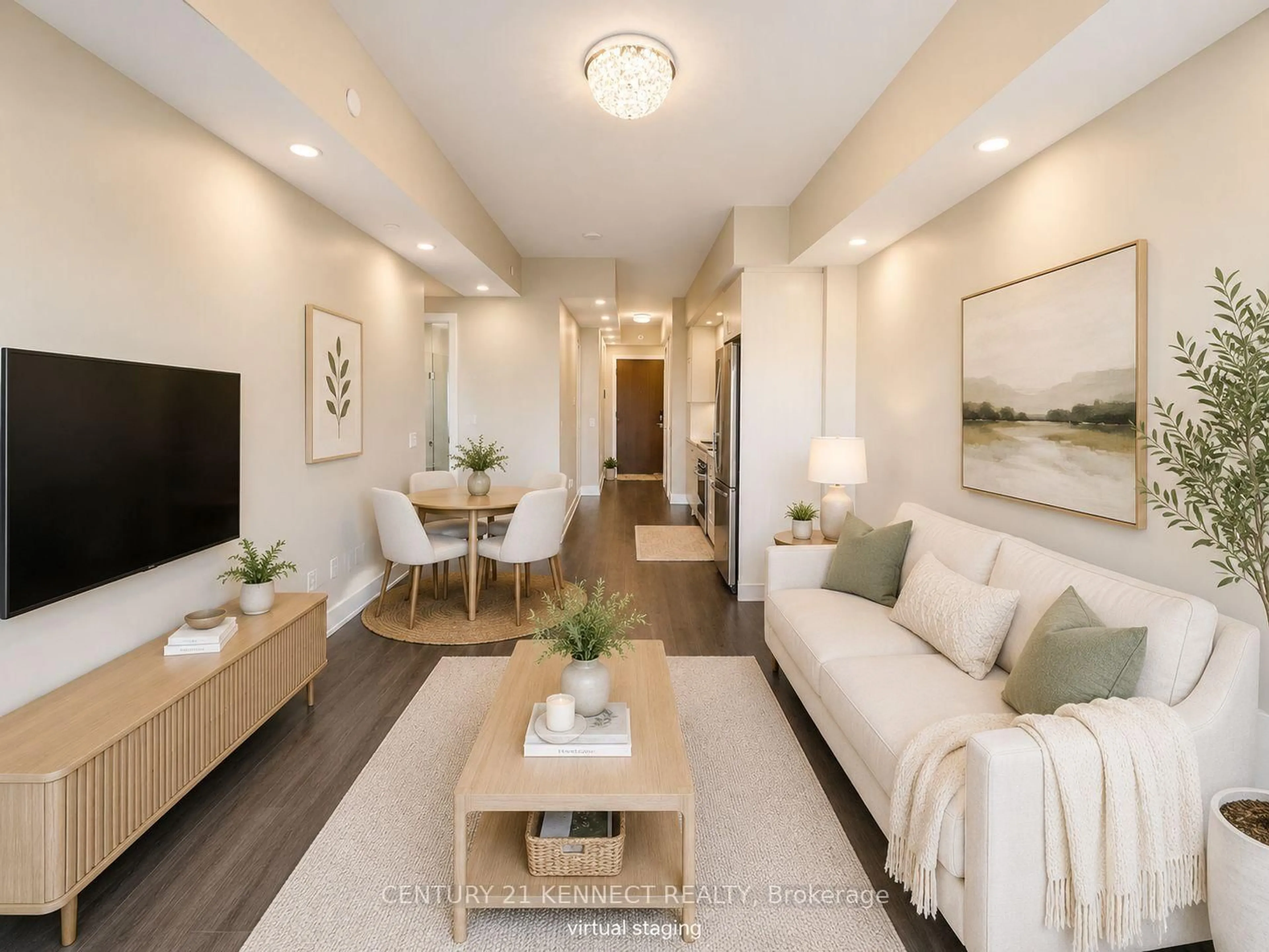 Living room with furniture, unknown for 30 Inn On The Park Dr #706, Toronto Ontario M3C 0P7