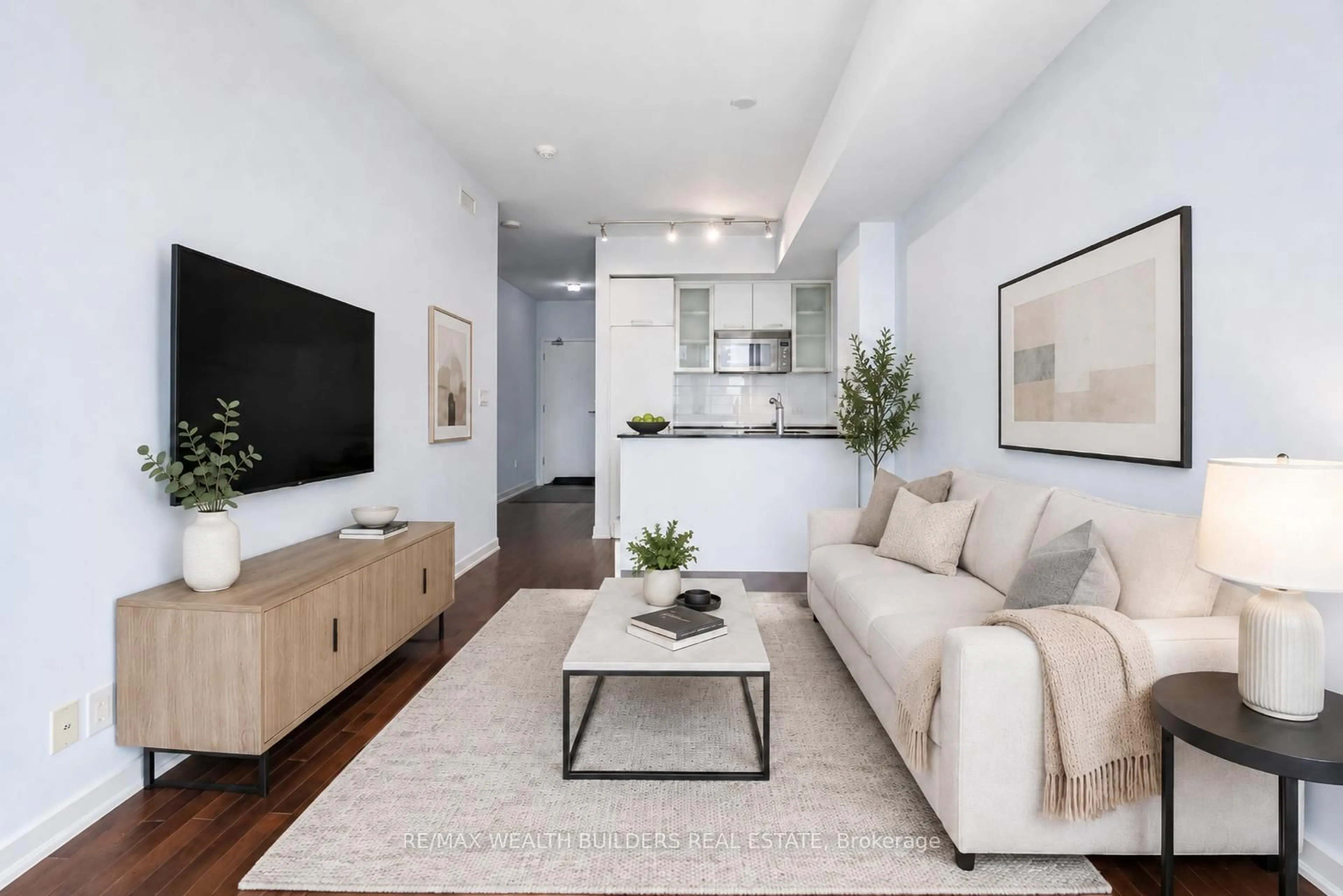 Living room with furniture, unknown for 12 York St #1403, Toronto Ontario M5J 0A9