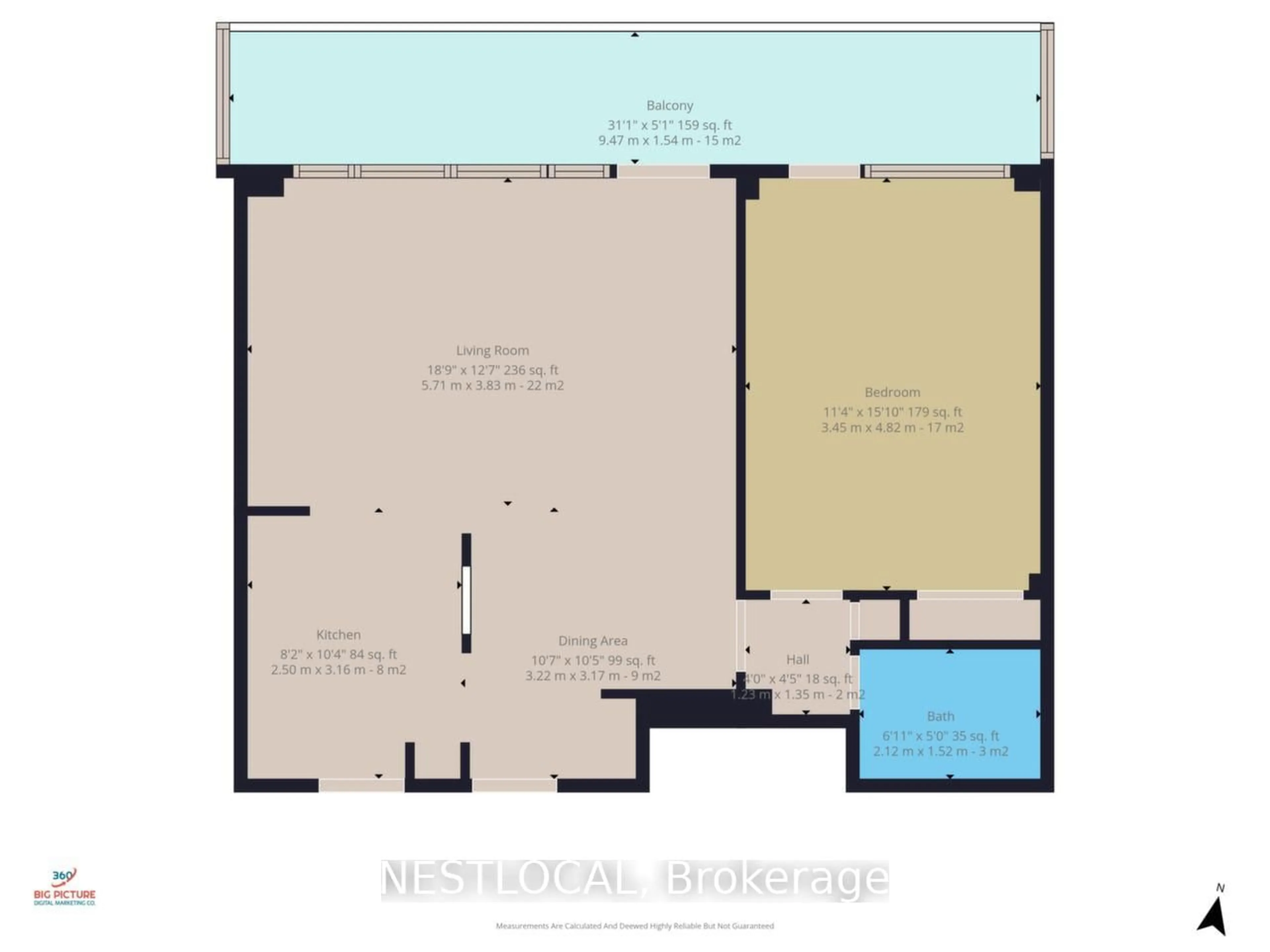 Floor plan for 581 Avenue Road Ave #504, Toronto Ontario M4V 2K4
