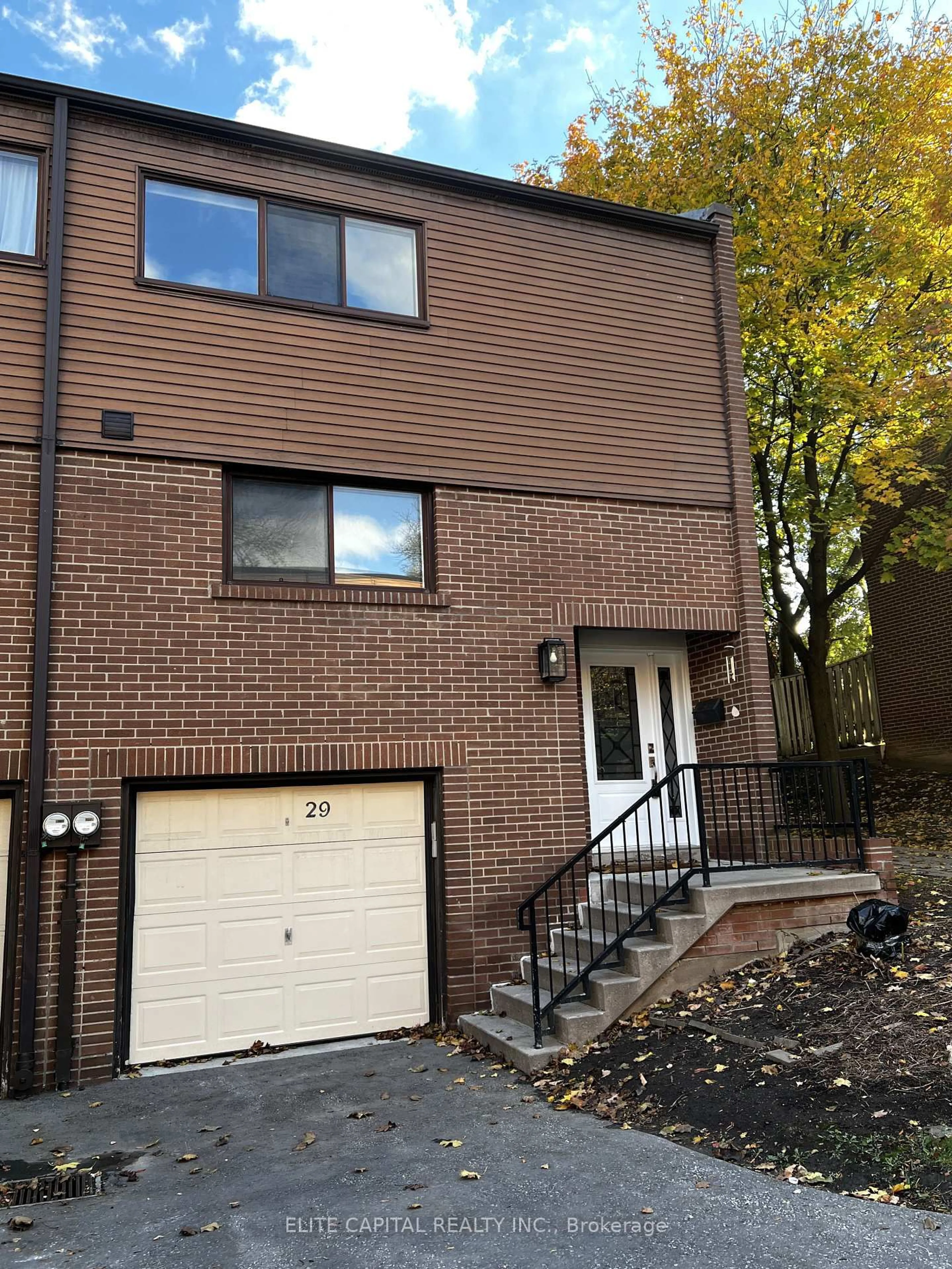 Home with brick exterior material, street for 29 Burnt Meadoway, Toronto Ontario M2H 2V2
