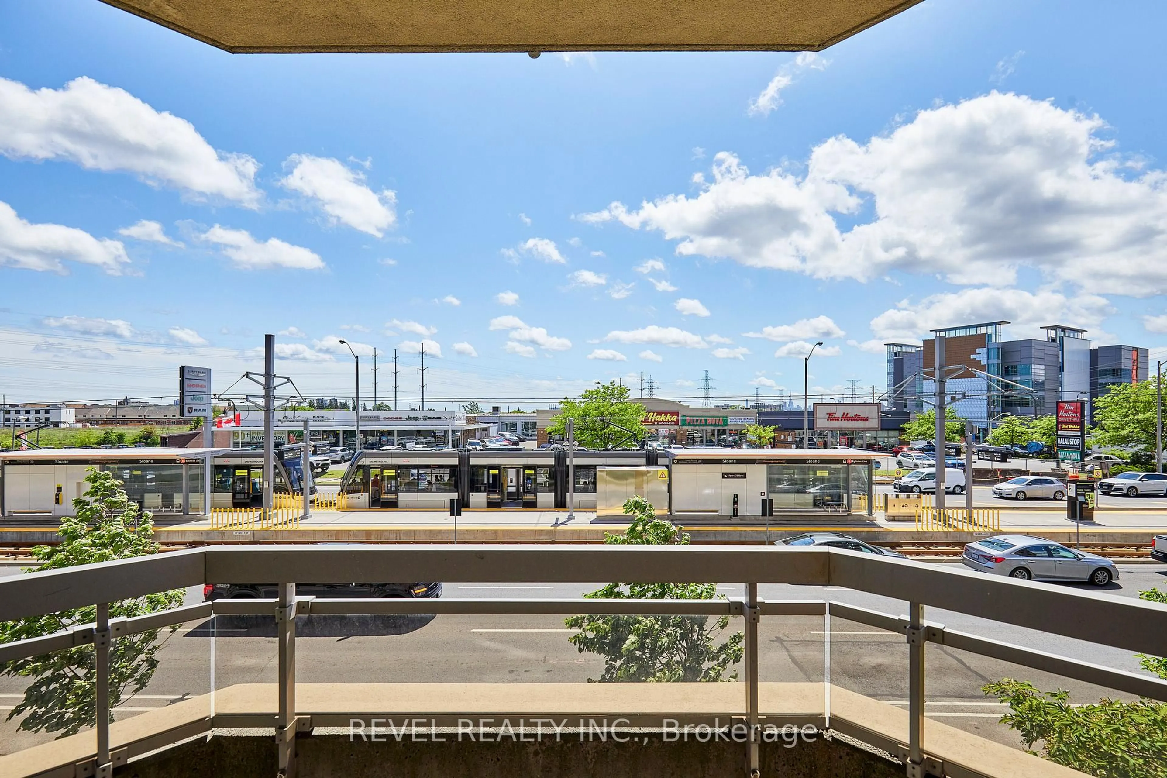 Balcony in the apartment, water/lake/river/ocean view for 1700 Eglinton Ave #210, Toronto Ontario M4A 2X4