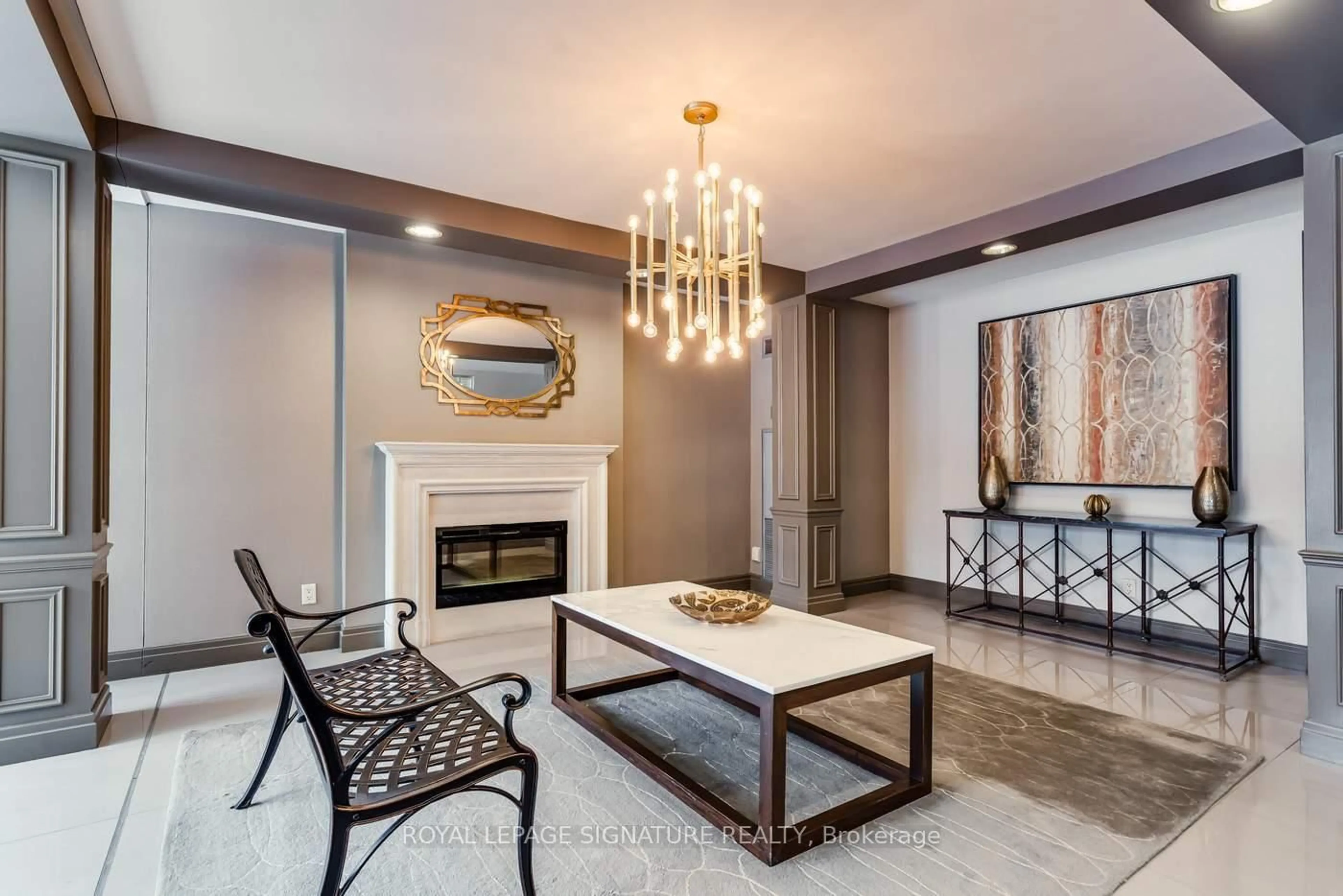 Living room with furniture, ceramic/tile floor for 271 Ridley Blvd #108, Toronto Ontario M5M 4N6