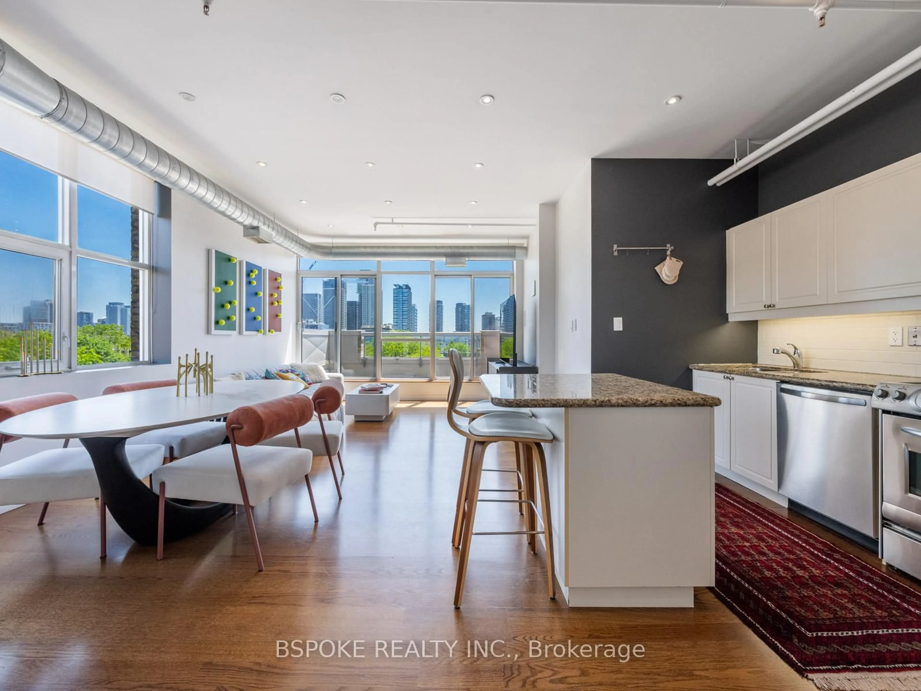 Open concept kitchen, unknown for 955 Queen St #PH25, Toronto Ontario M6J 3X5