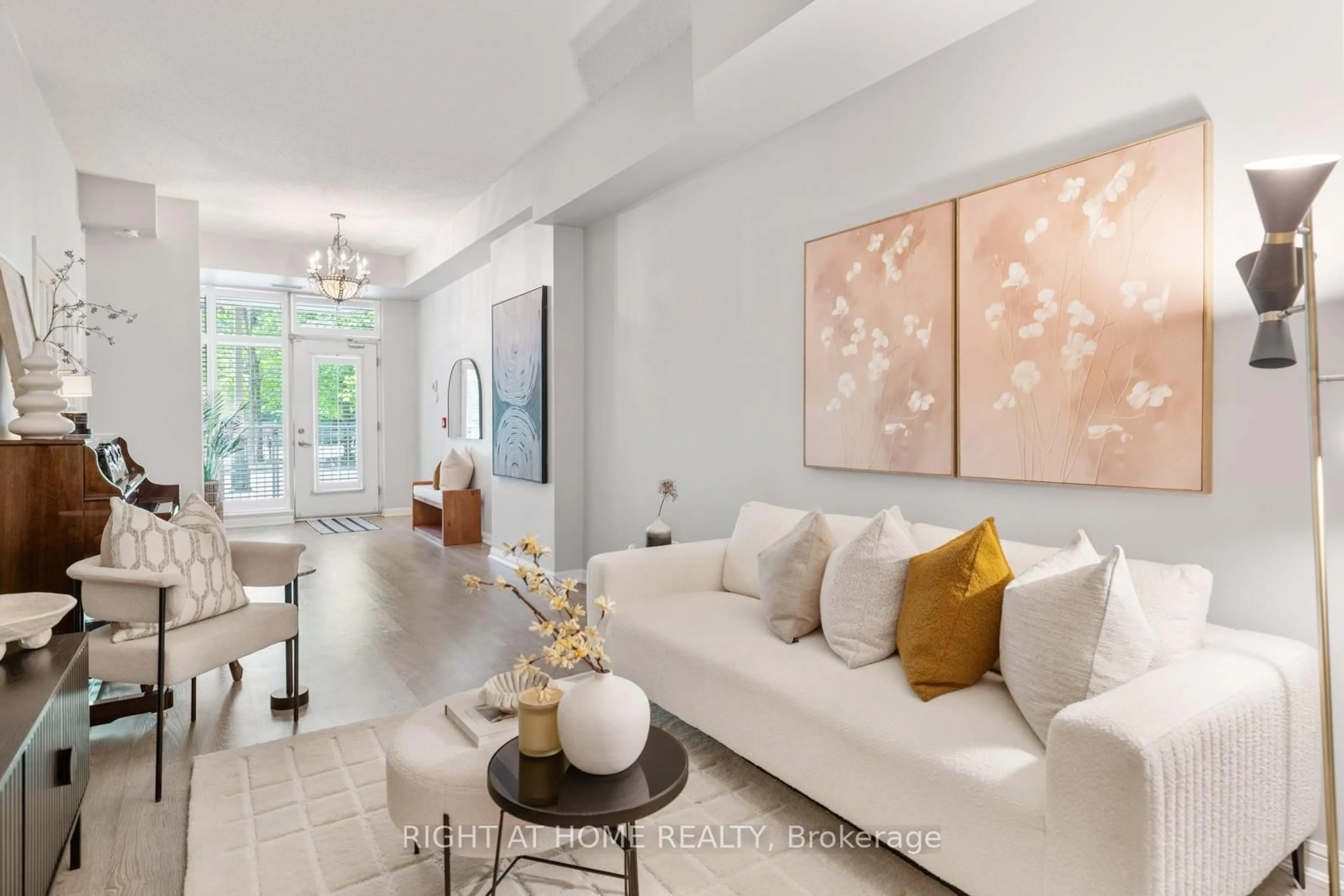 Living room with furniture, ceramic/tile floor for 9 Bastion St, Toronto Ontario M5V 1A4
