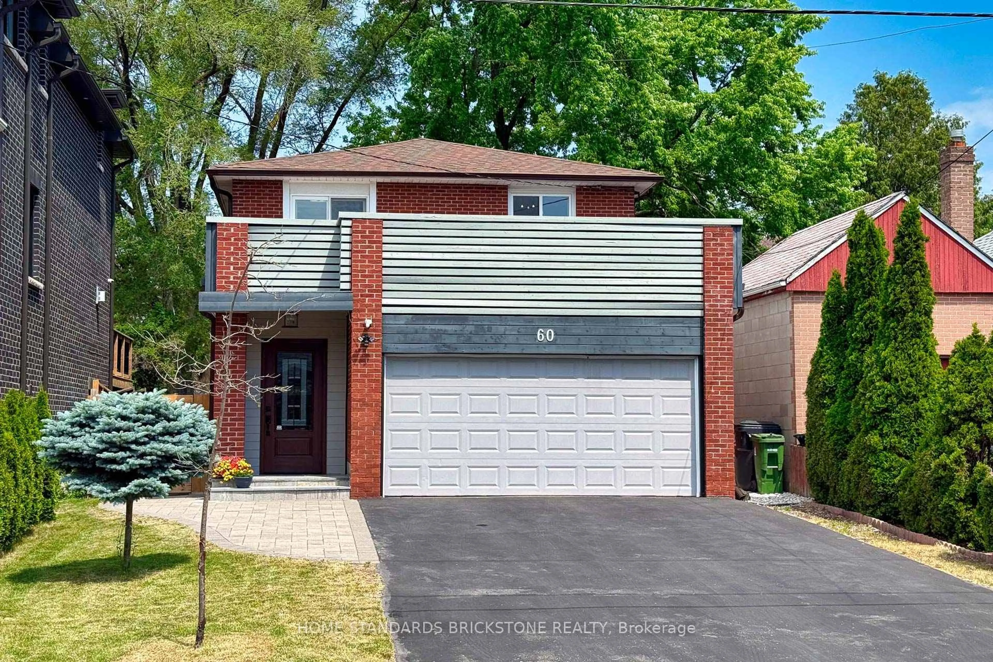 Home with brick exterior material, street for 60 Madawaska Ave, Toronto Ontario M2M 2R3