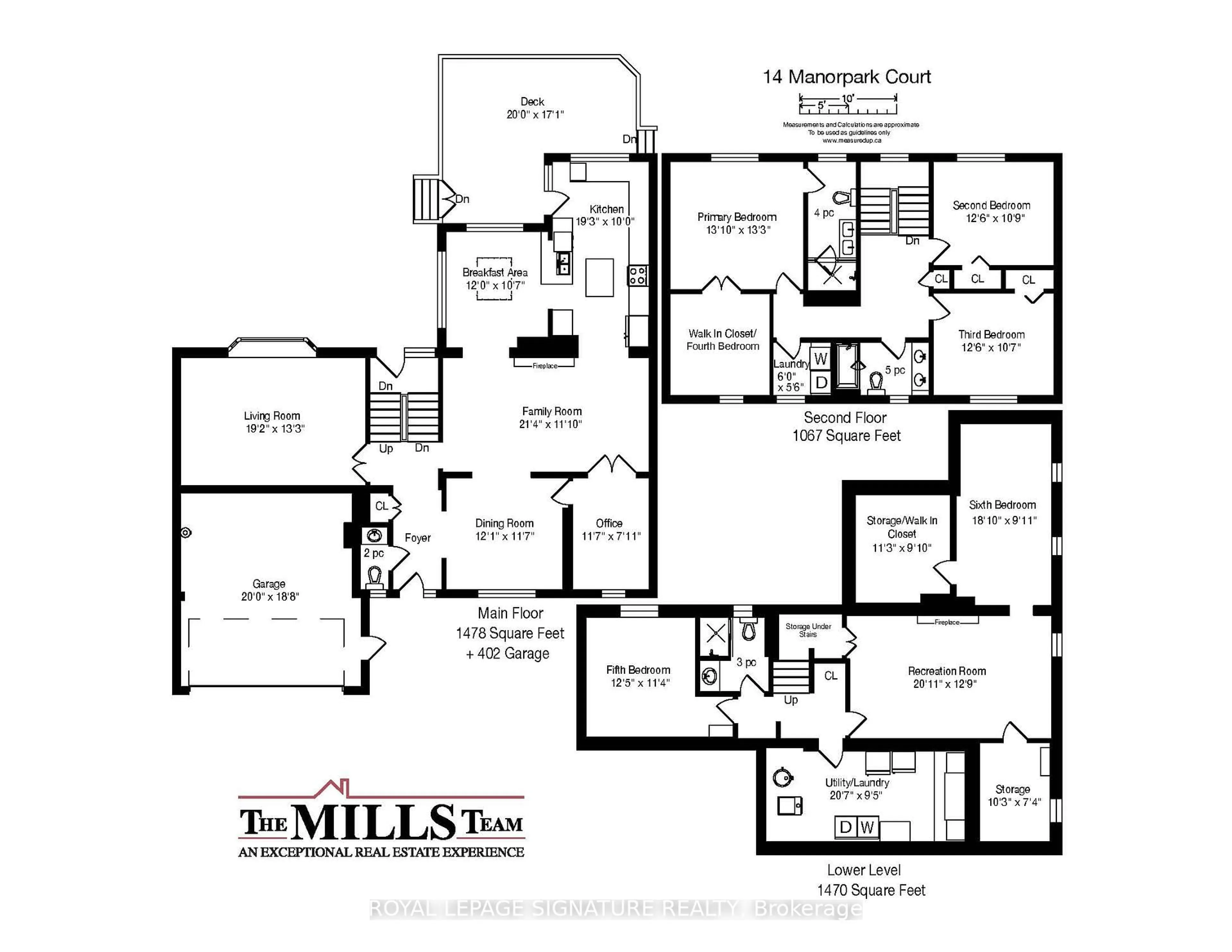 Floor plan for 14 Manorpark Crt, Toronto Ontario M2J 1A2