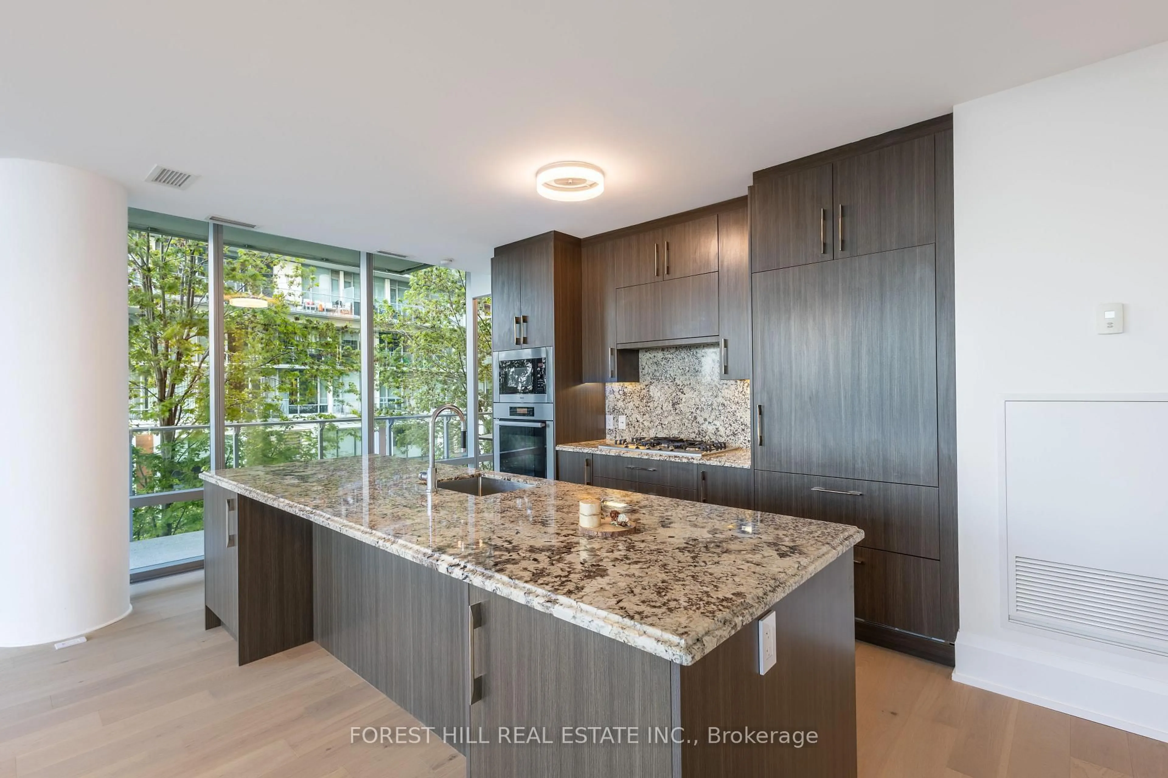 Contemporary kitchen, ceramic/tile floor for 39 Queens Quay #313, Toronto Ontario M5E 0A4