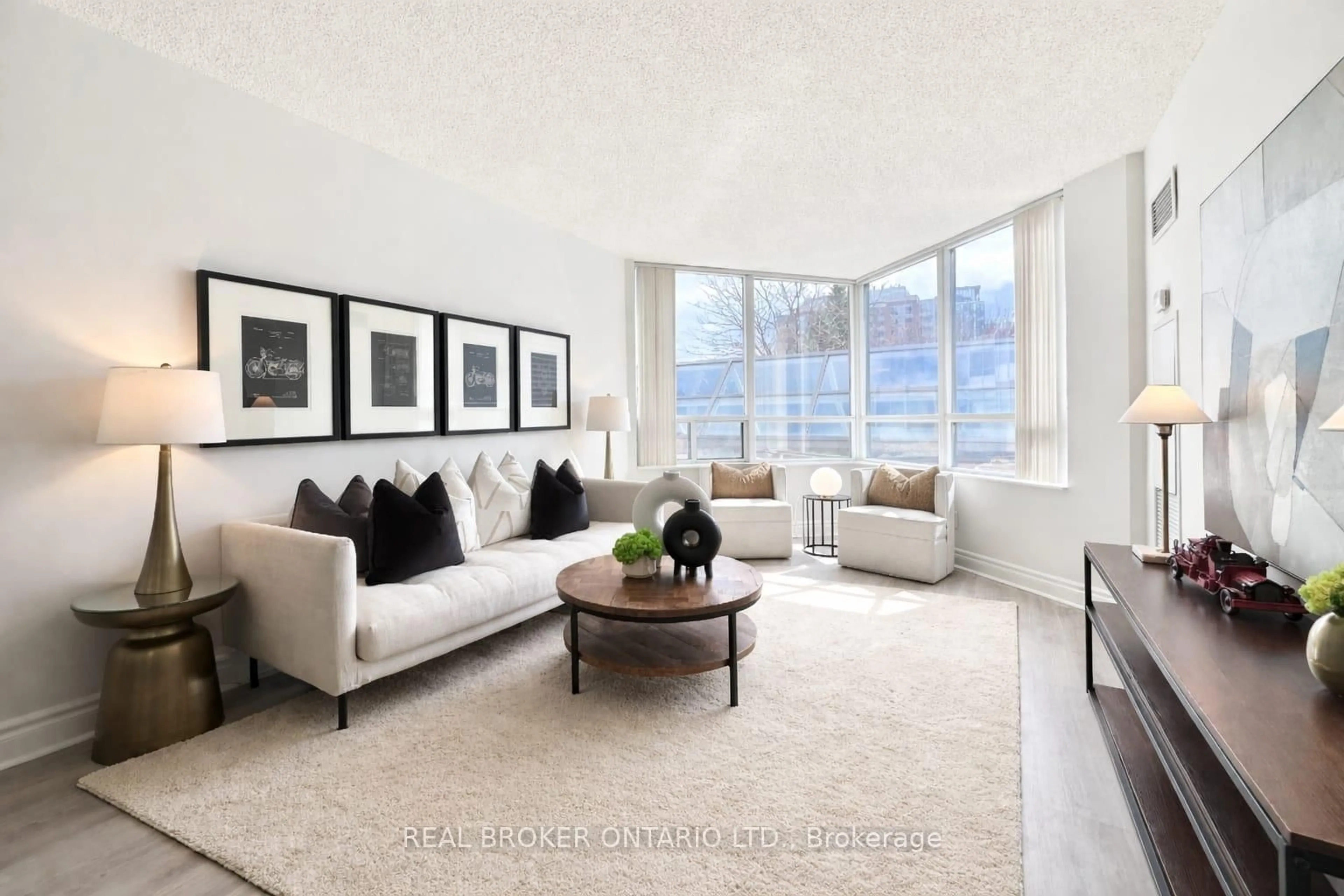Living room with furniture, unknown for 5 Northtown Way #317, Toronto Ontario M2N 7A1