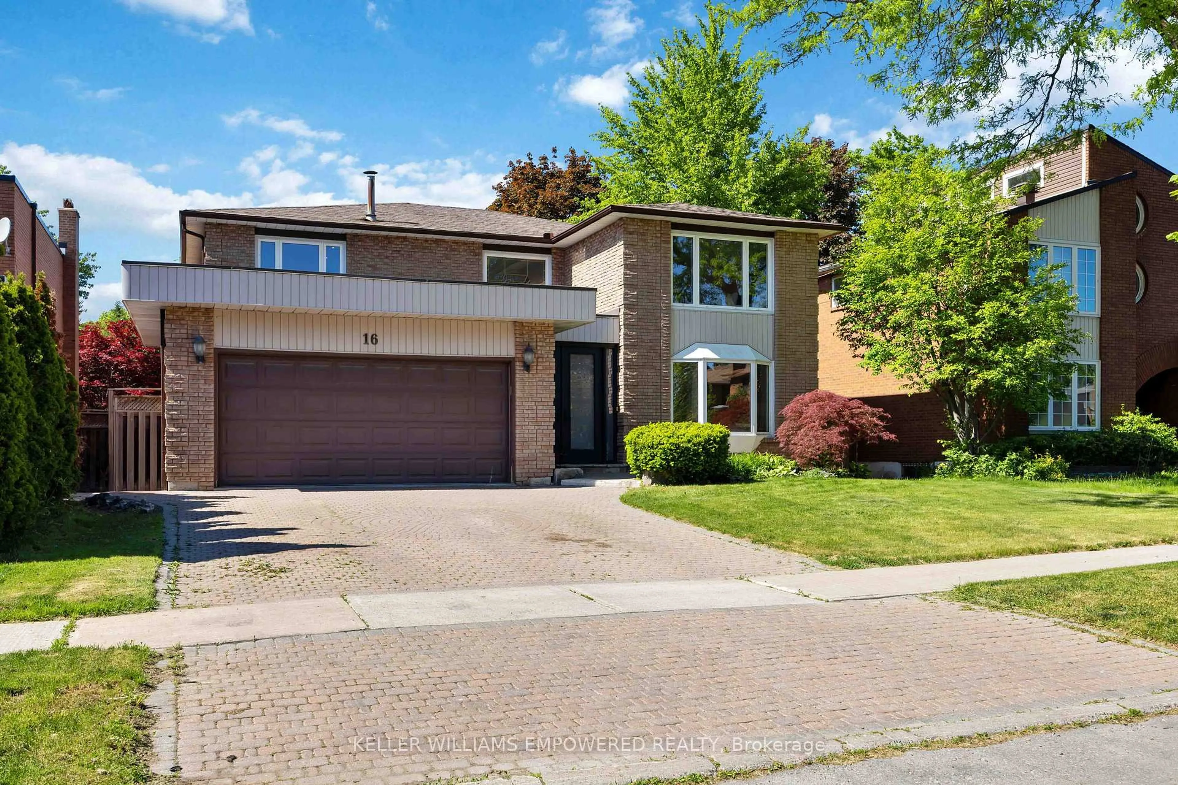 Home with brick exterior material, street for 16 O'meara Crt, Toronto Ontario M2J 4Y9