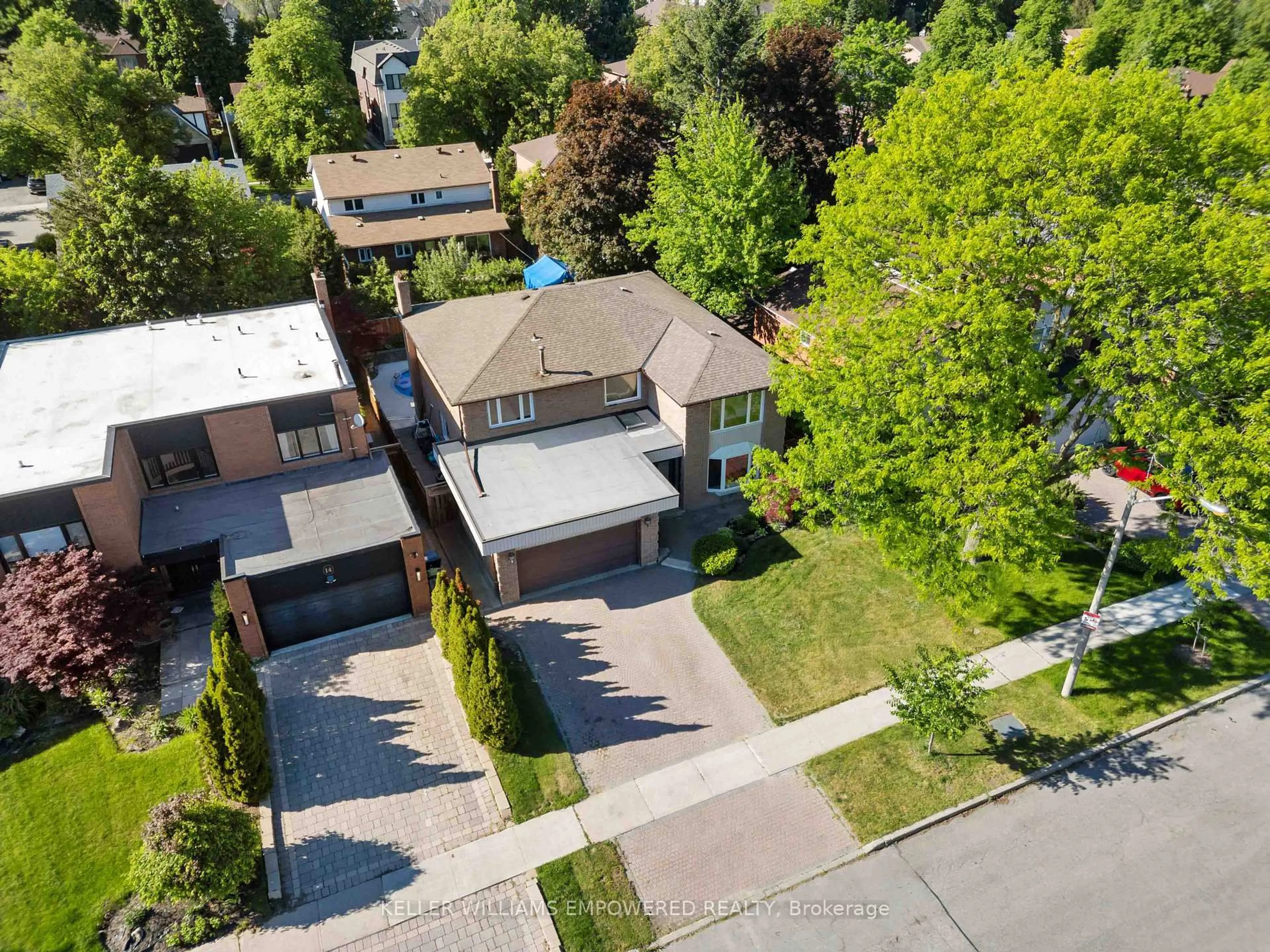A pic from outside/outdoor area/front of a property/back of a property/a pic from drone, street for 16 O'meara Crt, Toronto Ontario M2J 4Y9