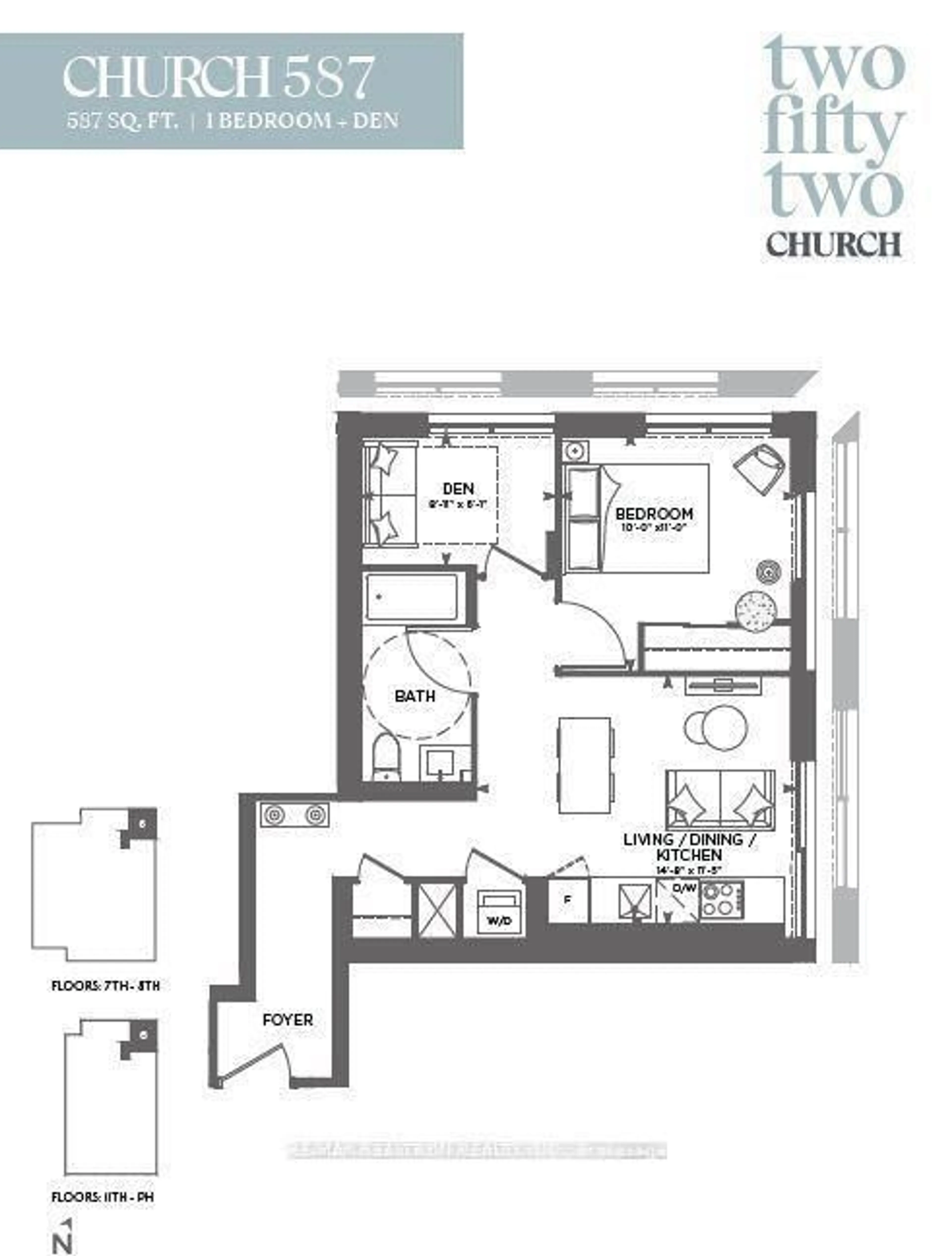 Floor plan for 252 Church St #2906, Toronto Ontario M5B 0E6