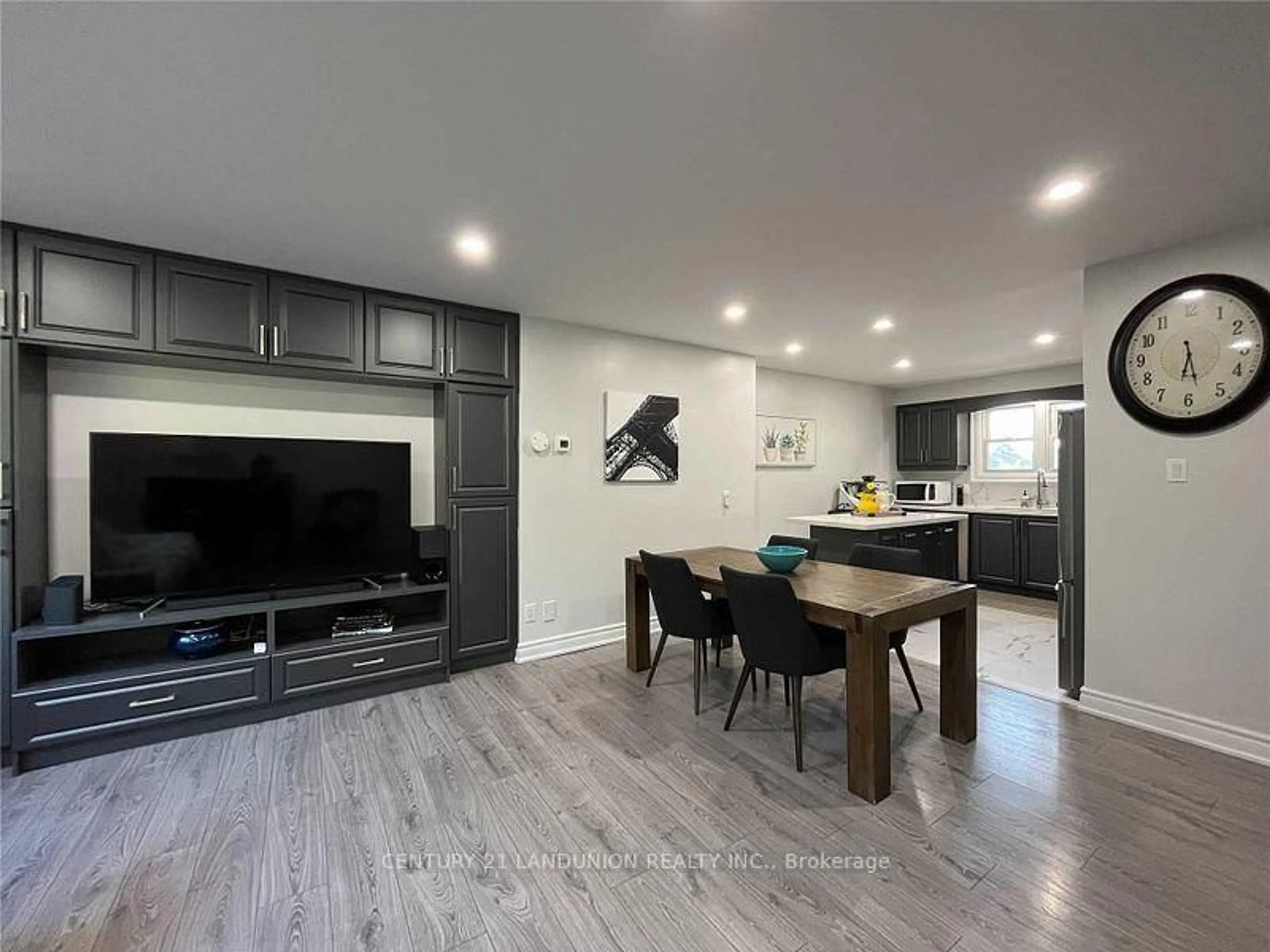Open concept kitchen, wood/laminate floor for 70 Purple Sageway Way, Toronto Ontario M2H 2Z7
