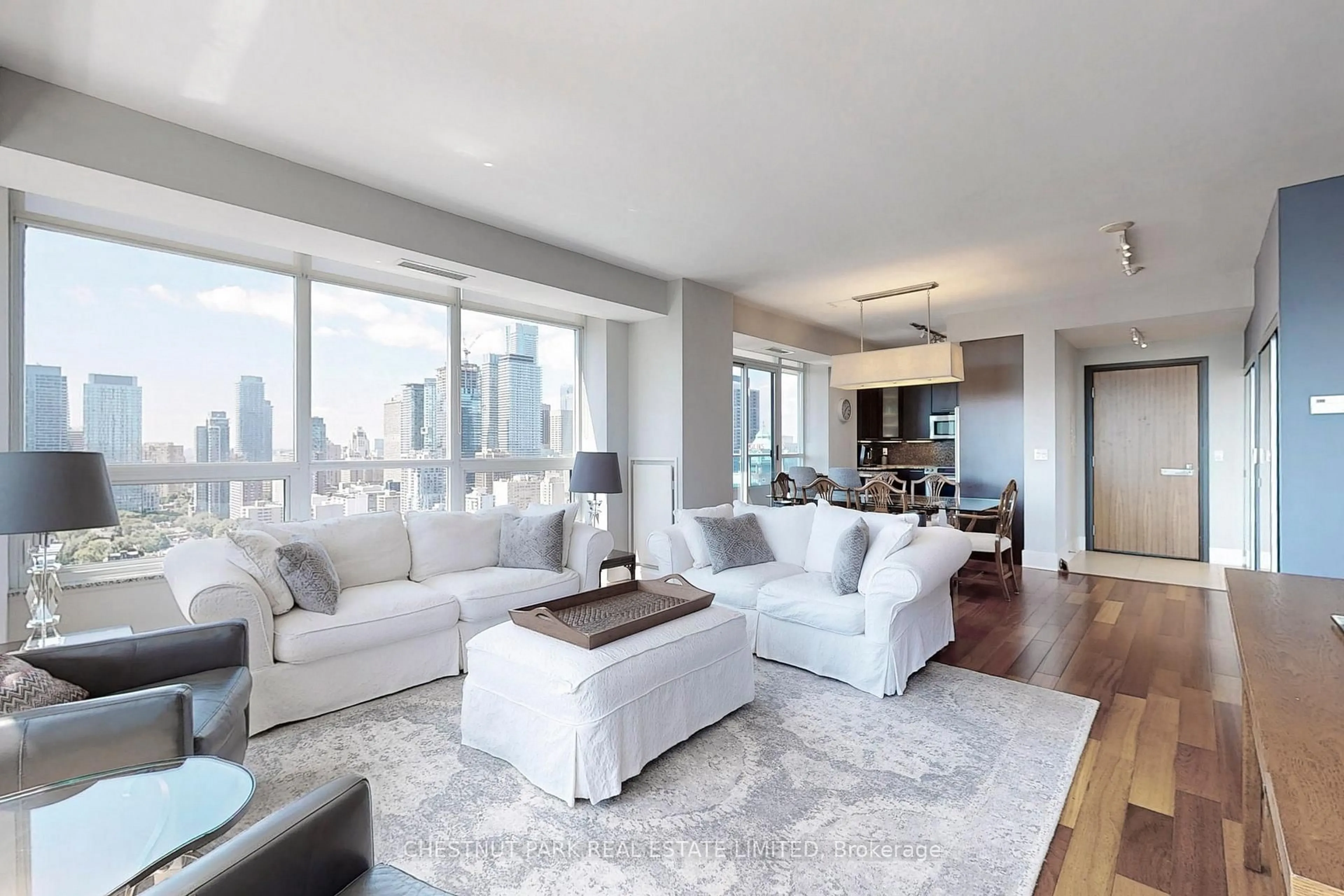 Living room with furniture, unknown for 500 Sherbourne St #2506, Toronto Ontario M4X 1L1