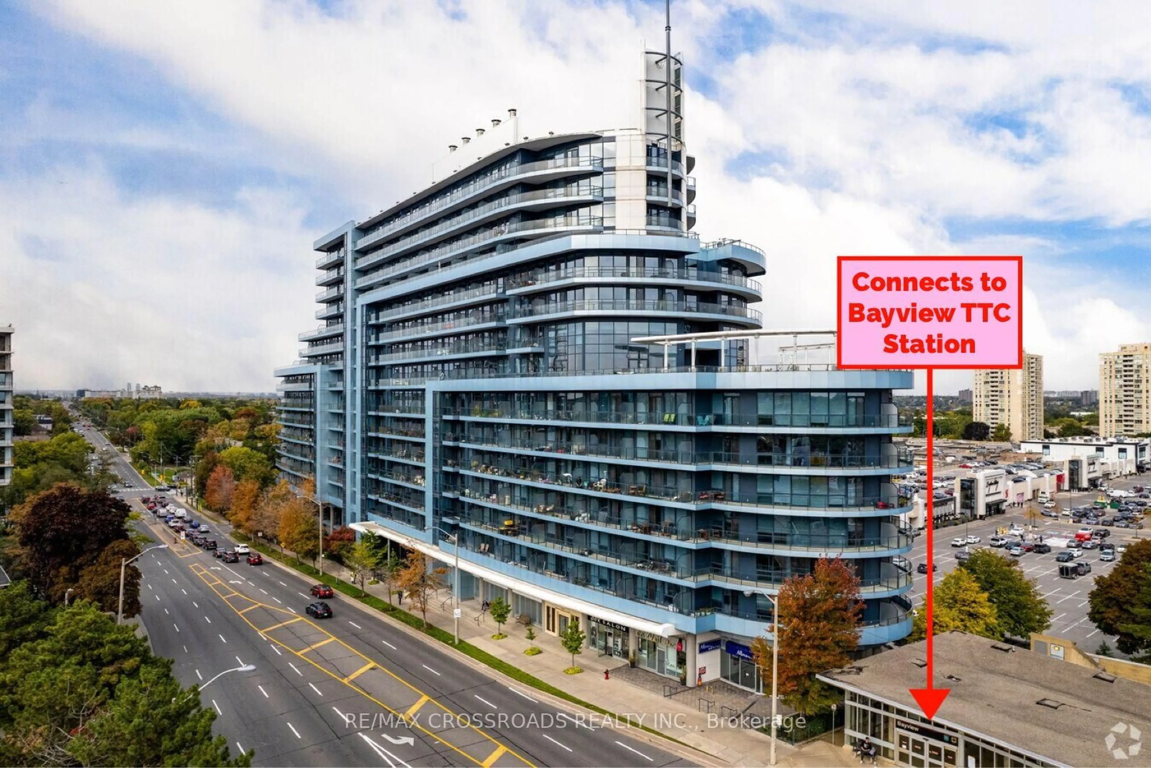 A pic from outside/outdoor area/front of a property/back of a property/a pic from drone, building for 2885 Bayview Ave #1401, Toronto Ontario M2K 0A3