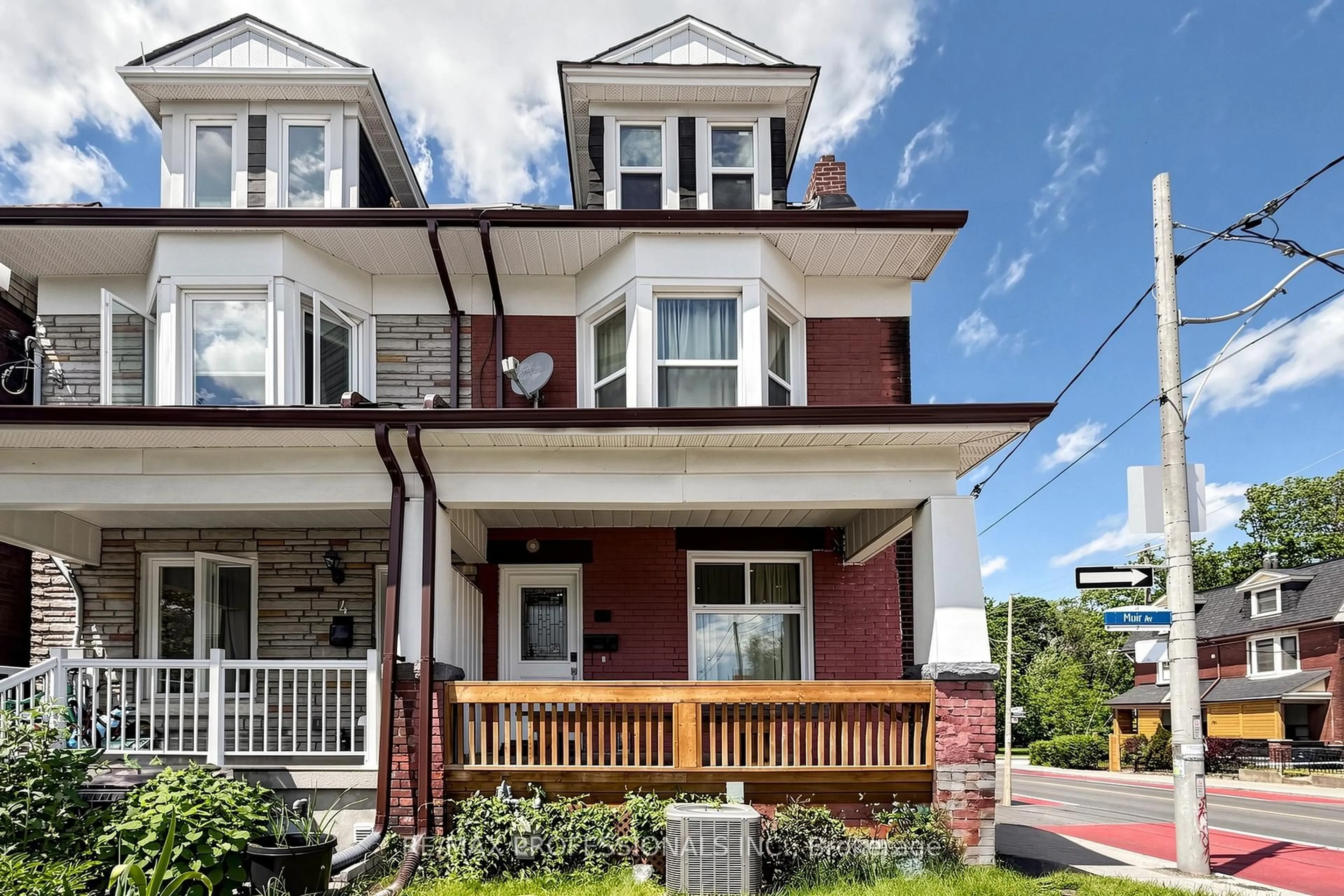 Home with brick exterior material, street for 2 Muir Ave, Toronto Ontario M6H 1E8