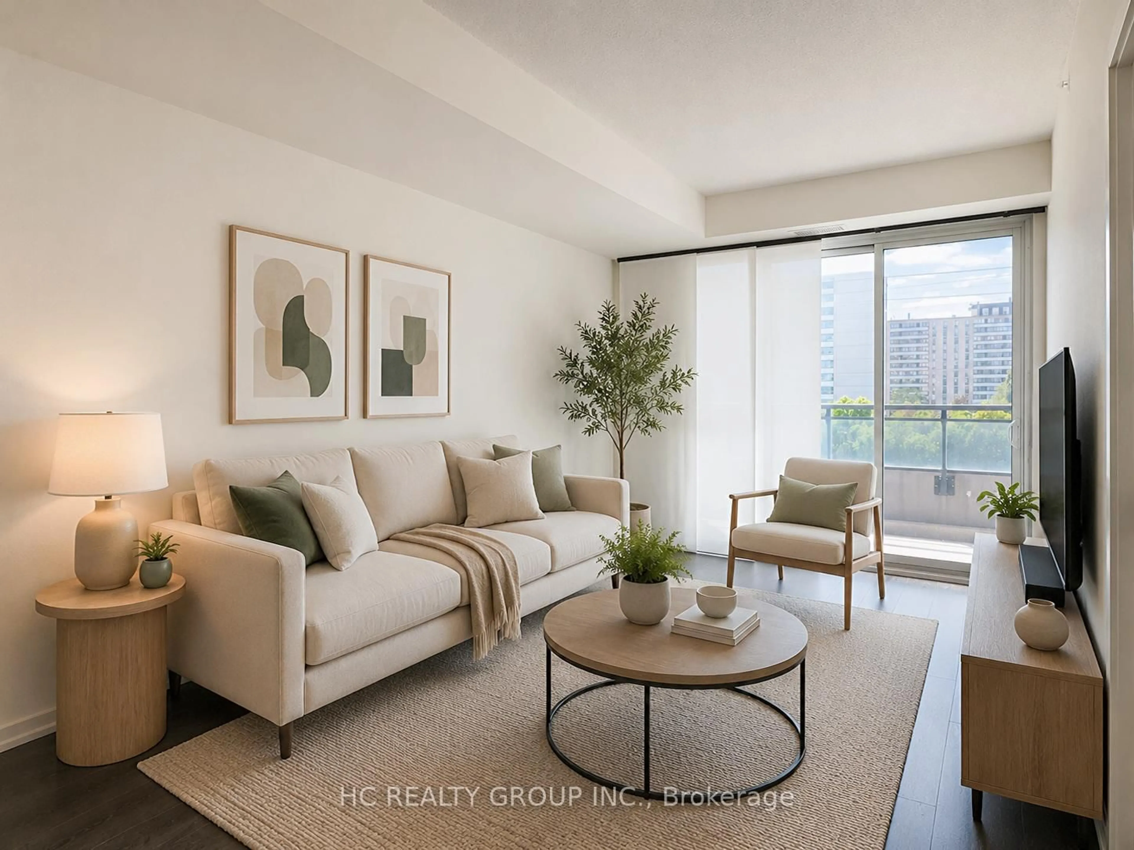 Living room with furniture, unknown for 3237 Bayview Ave #312, Toronto Ontario M2K 0G1