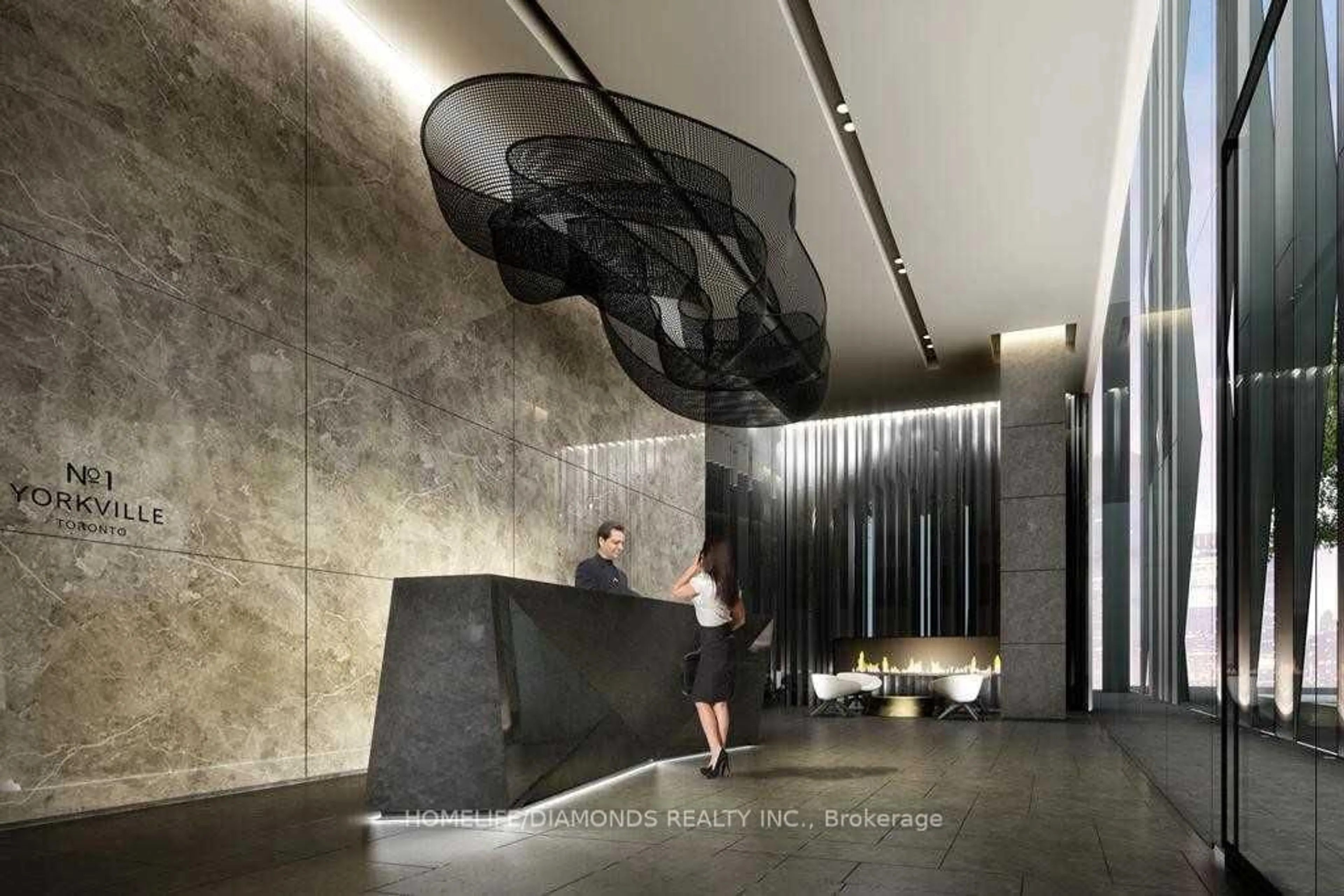 Lobby for 1 Yorkville Ave #3302, Toronto Ontario M4W 1L1