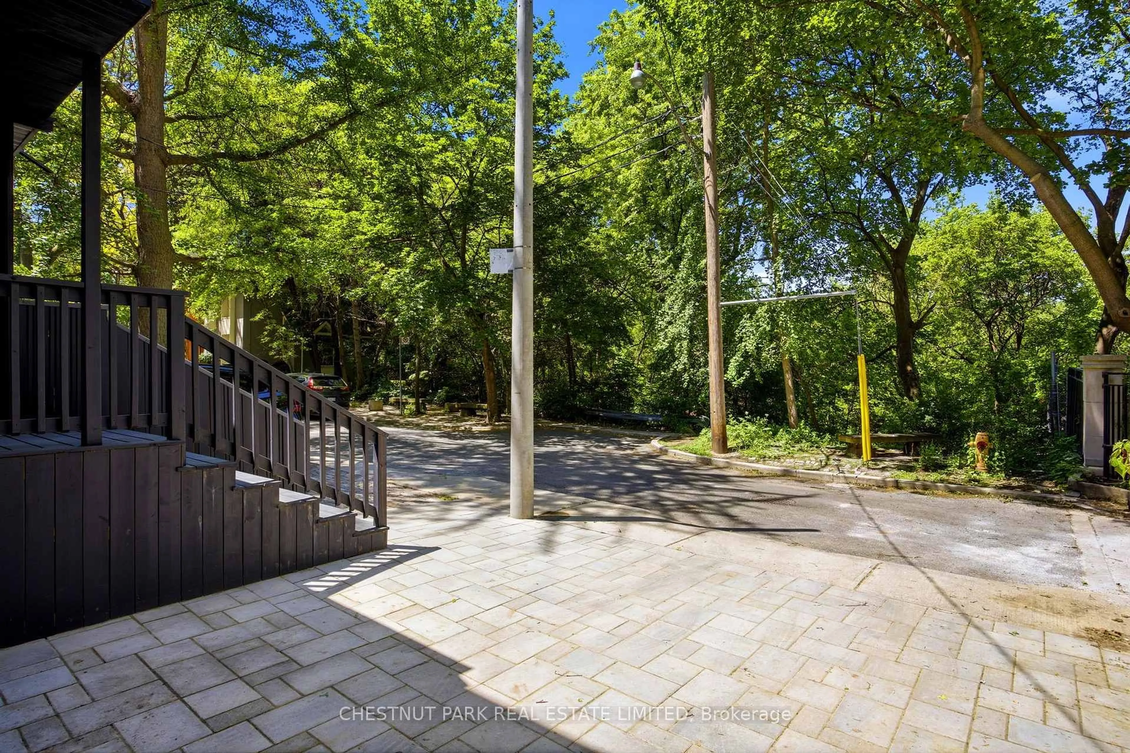 Patio, forest/trees view for 177 Collier St, Toronto Ontario M4W 1M2