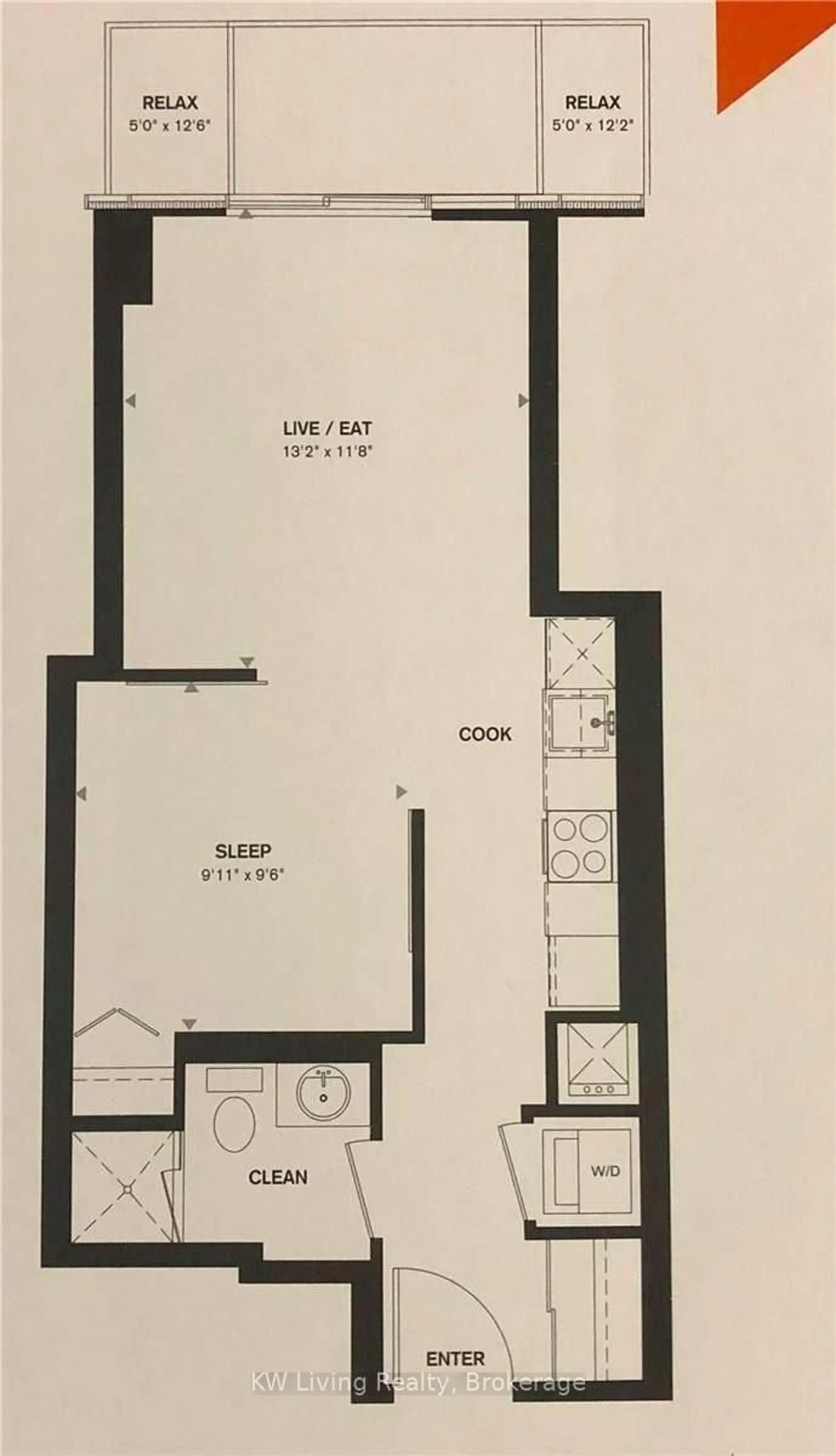 Floor plan for 49 East Liberty St #1806, Toronto Ontario M6K 0B2