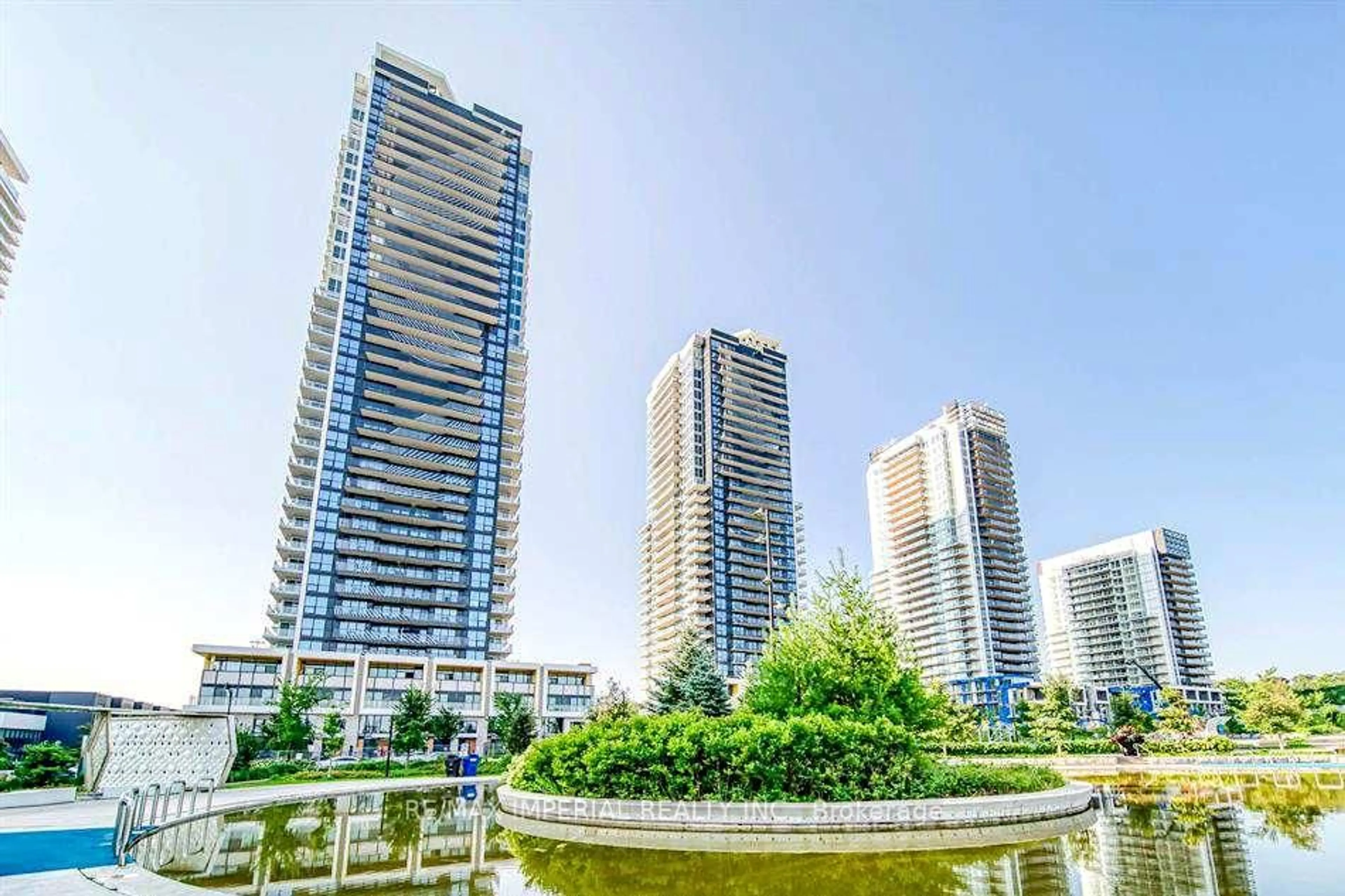 Balcony in the apartment, city buildings view from balcony for 95 Mcmahon Dr #2601, Toronto Ontario M2K 0H2