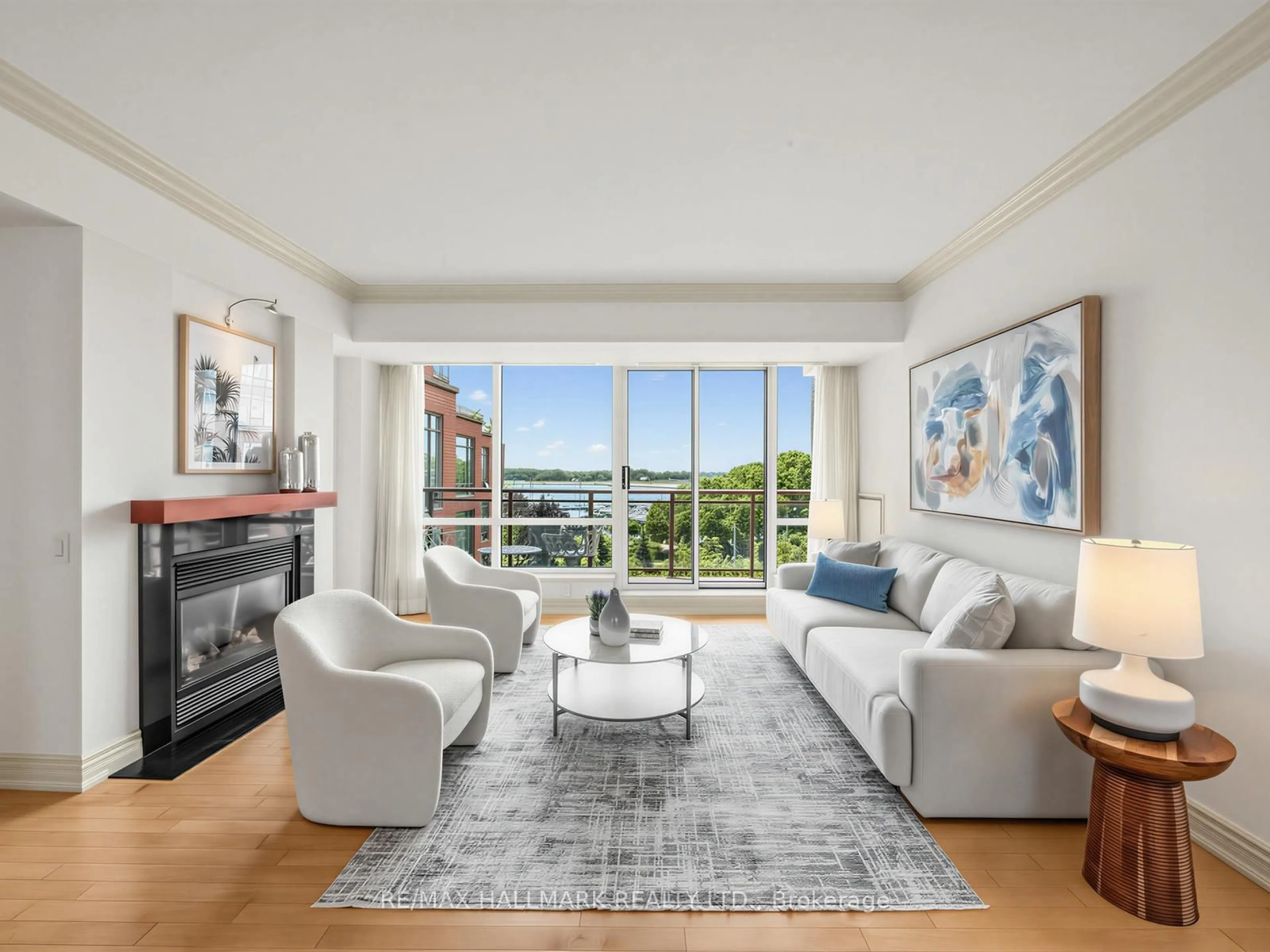 Living room with furniture, unknown for 500 Queens Quay #518E, Toronto Ontario M5V 3K8