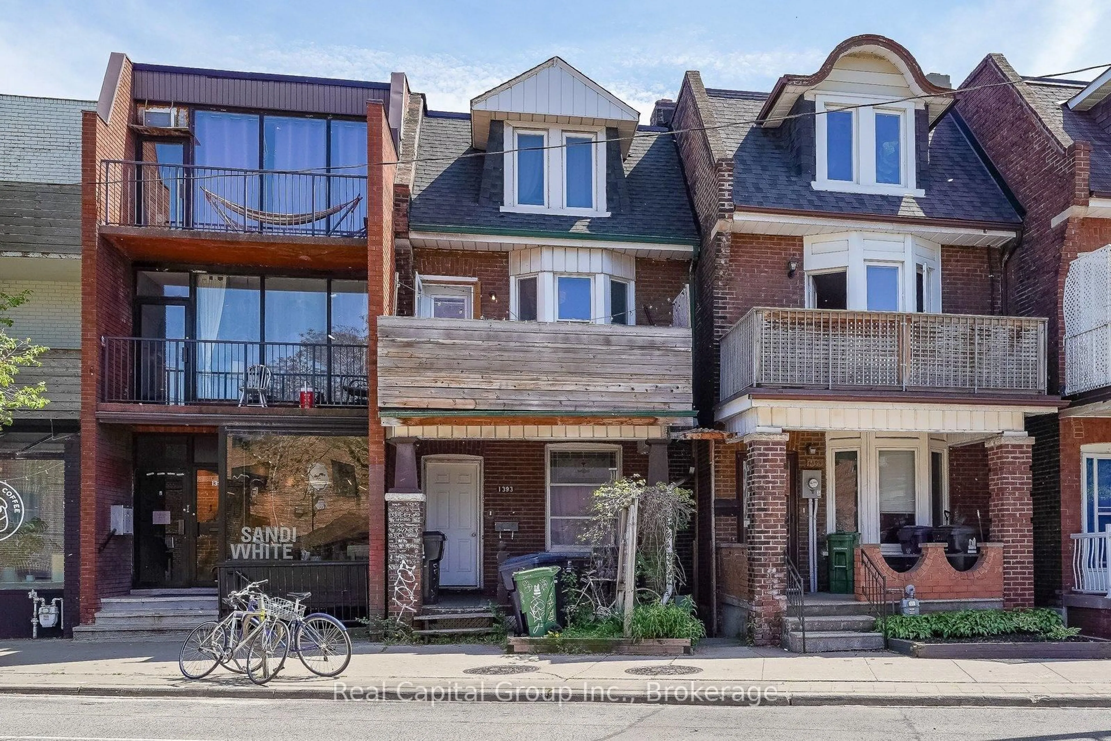 Home with brick exterior material, street for 1393 Dundas St, Toronto Ontario M6J 1Y4