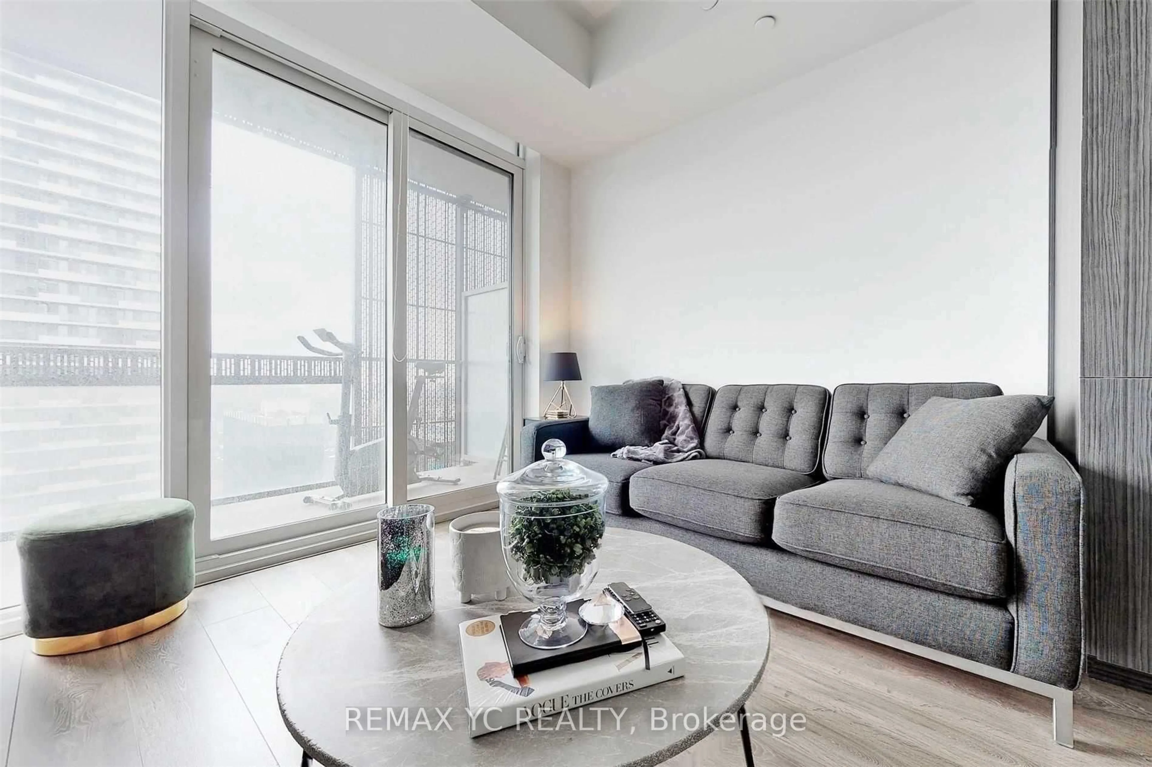 Living room with furniture, unknown for 8 Eglinton Ave #2212, Toronto Ontario M4P 0C1