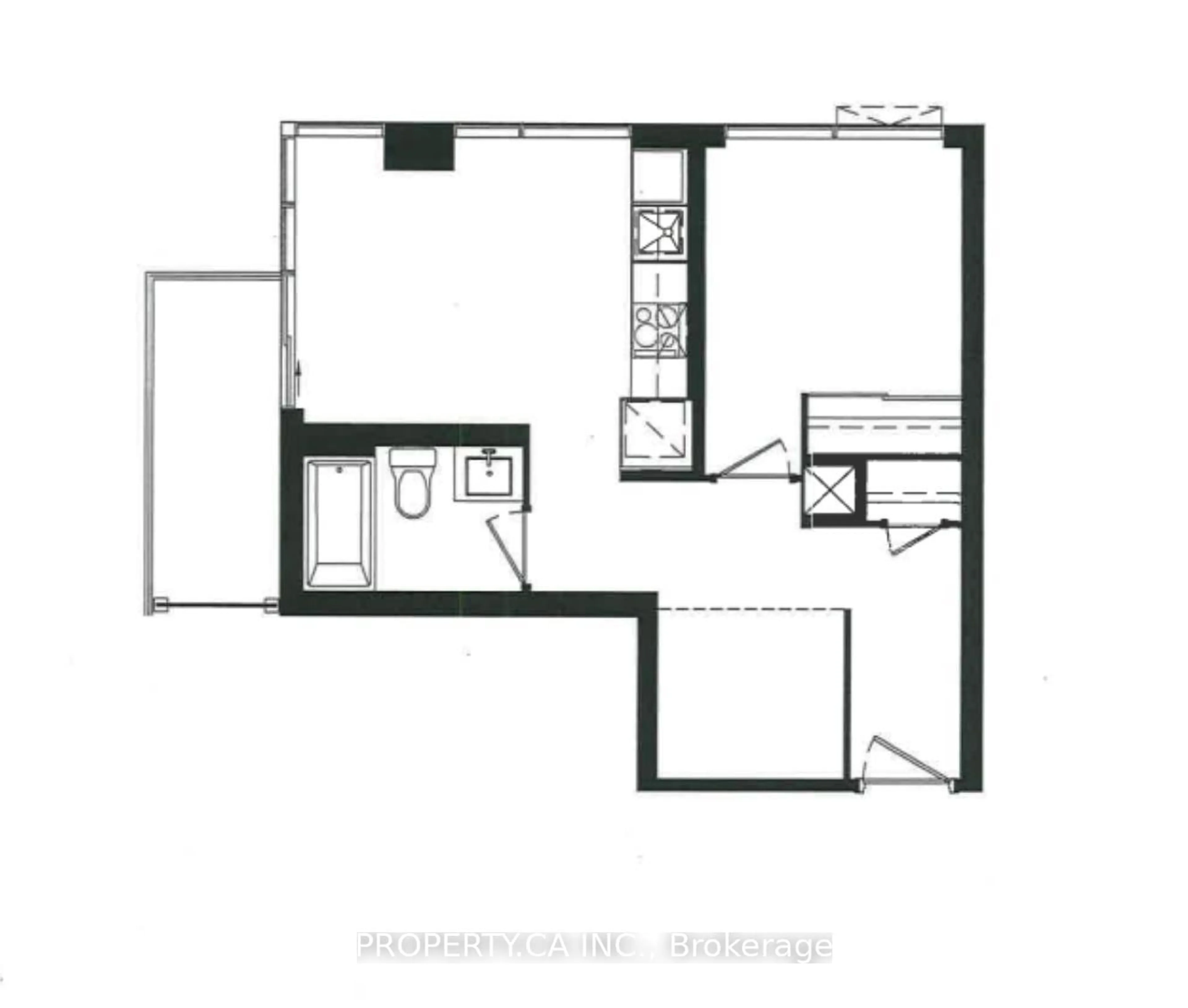 Floor plan for 280 Dundas St #1702, Toronto Ontario M5T 0E3