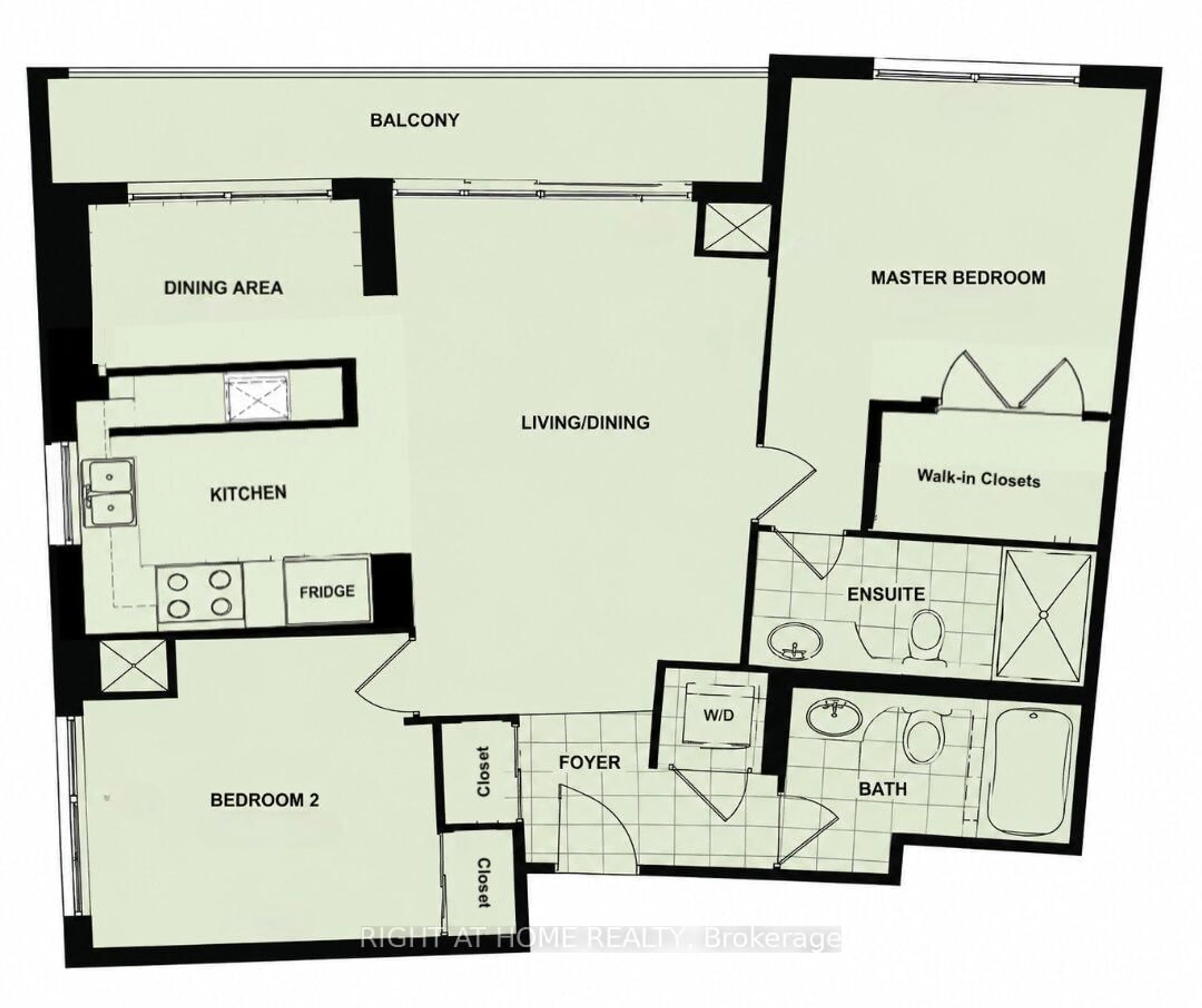 Floor plan for 503 Beecroft Rd #1116, Toronto Ontario M2N 0A2