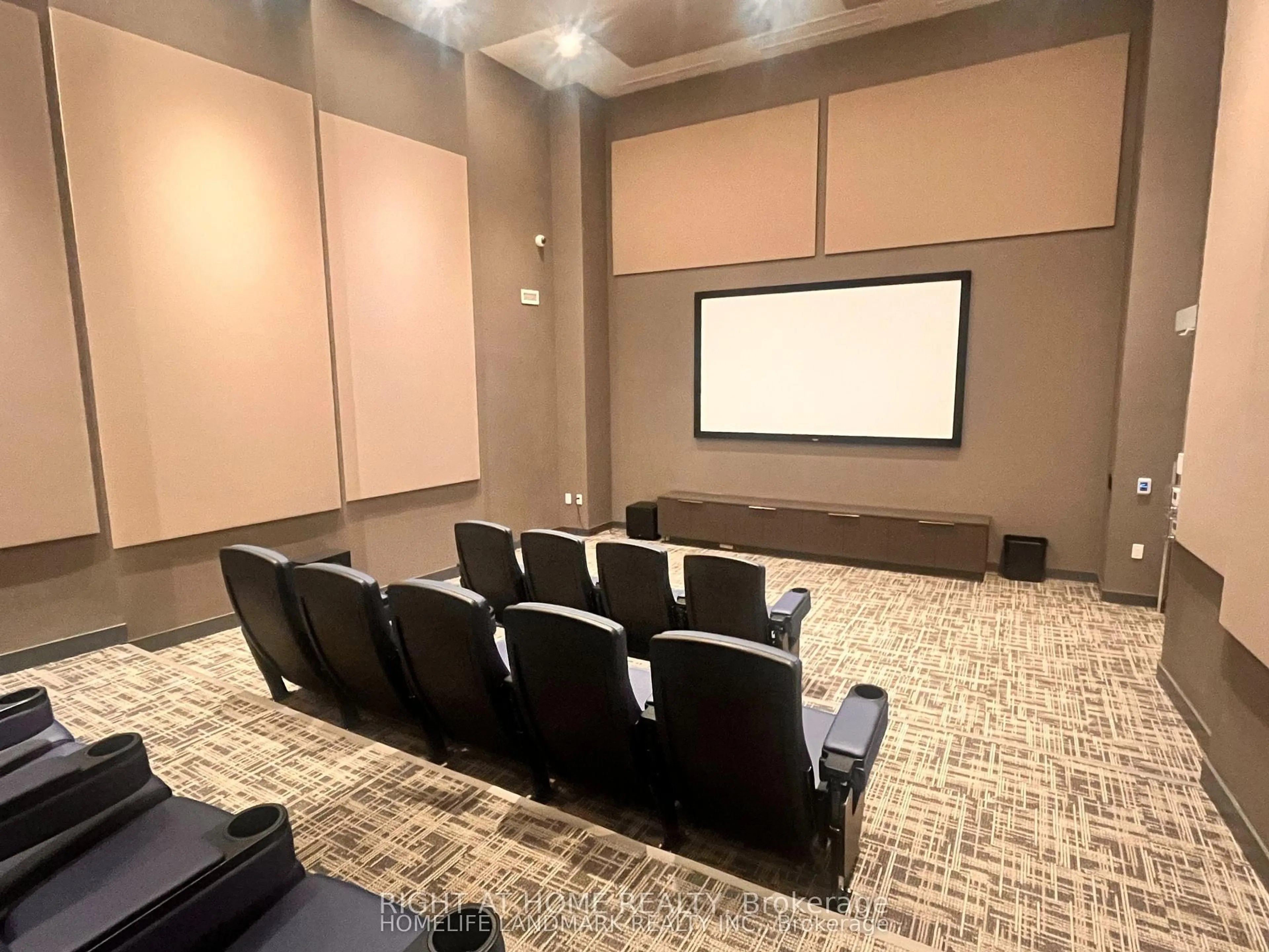 Home theater for 8 Olympic Garden Dr #2304, Toronto Ontario M2M 0B9