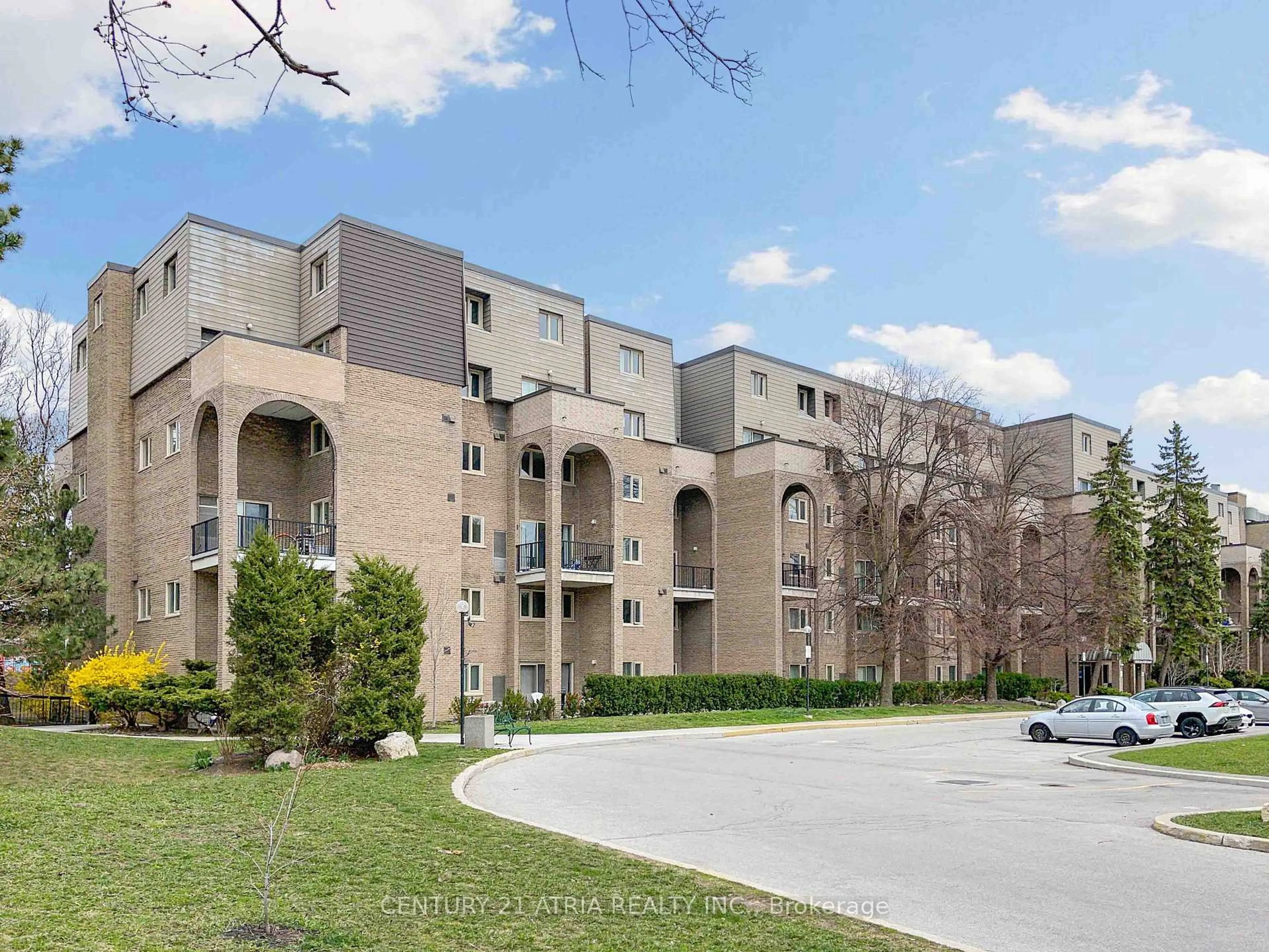 A pic from outside/outdoor area/front of a property/back of a property/a pic from drone, unknown for 4005 Don Mills Rd #340, Toronto Ontario M2H 3J9