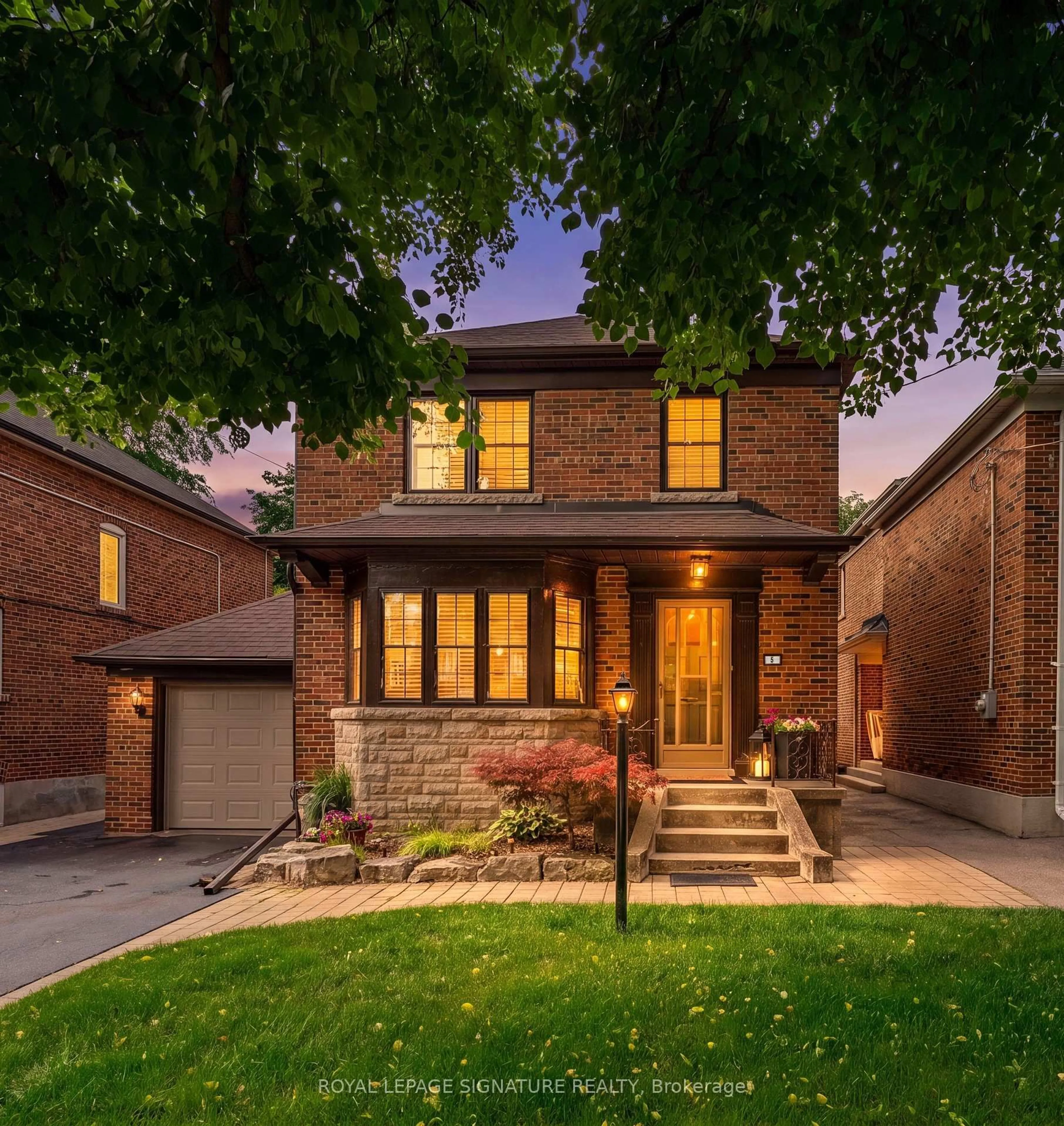 Home with brick exterior material, street for 5 Armour Blvd, Toronto Ontario M5M 3B9