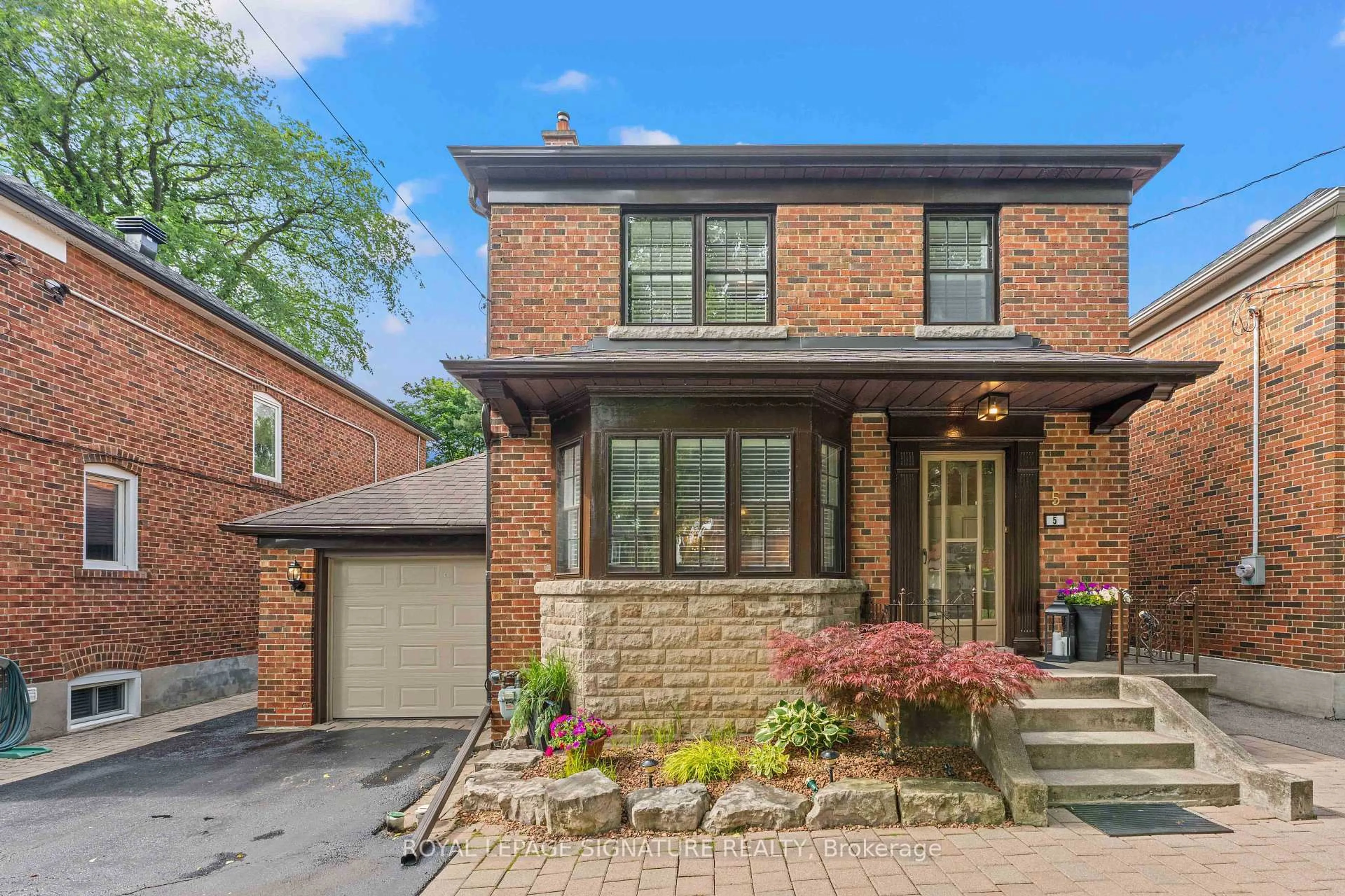 Home with brick exterior material, street for 5 Armour Blvd, Toronto Ontario M5M 3B9