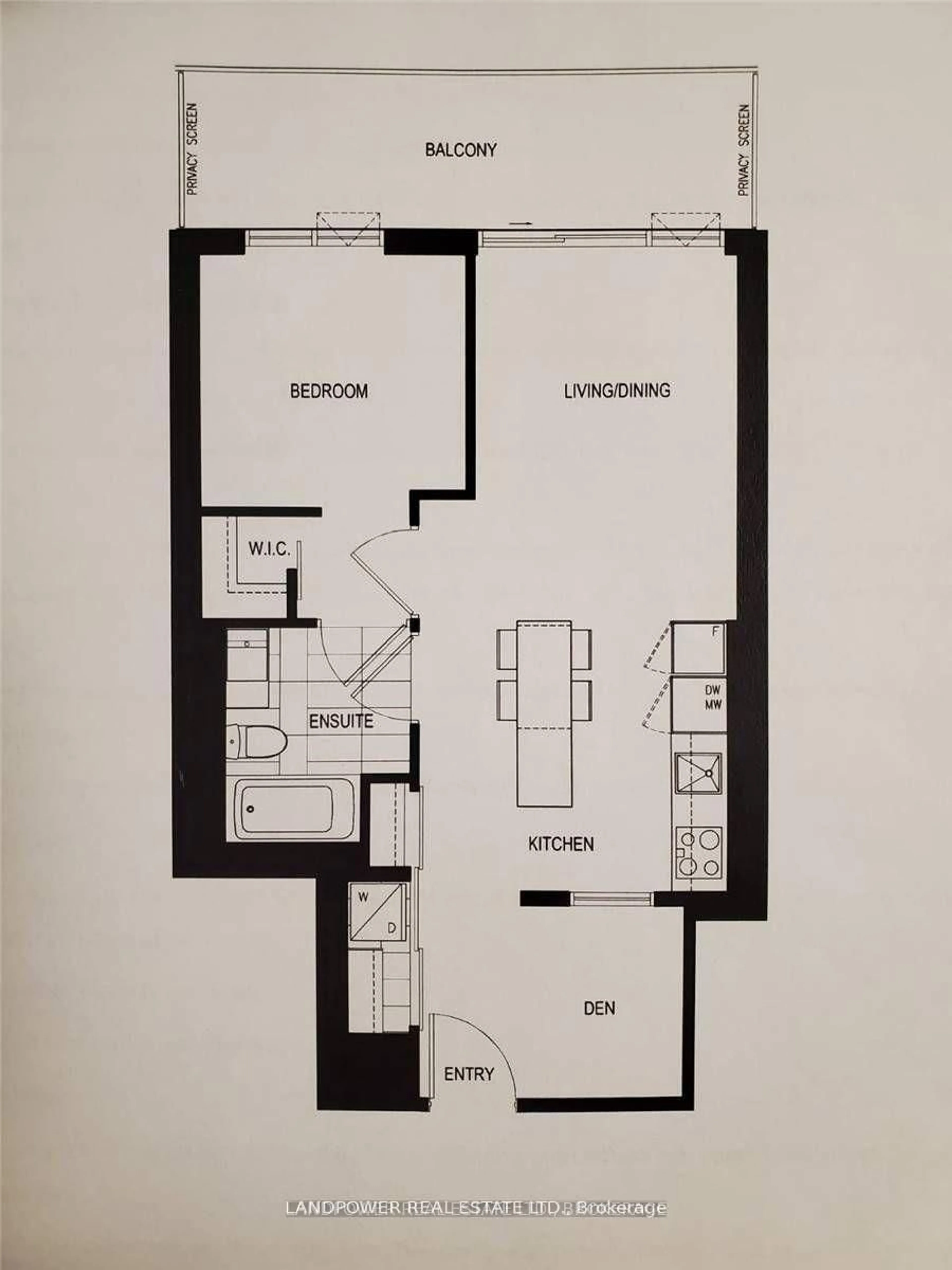 Floor plan for 15 Lower Jarvis St #2808, Toronto Ontario M5E 0C4