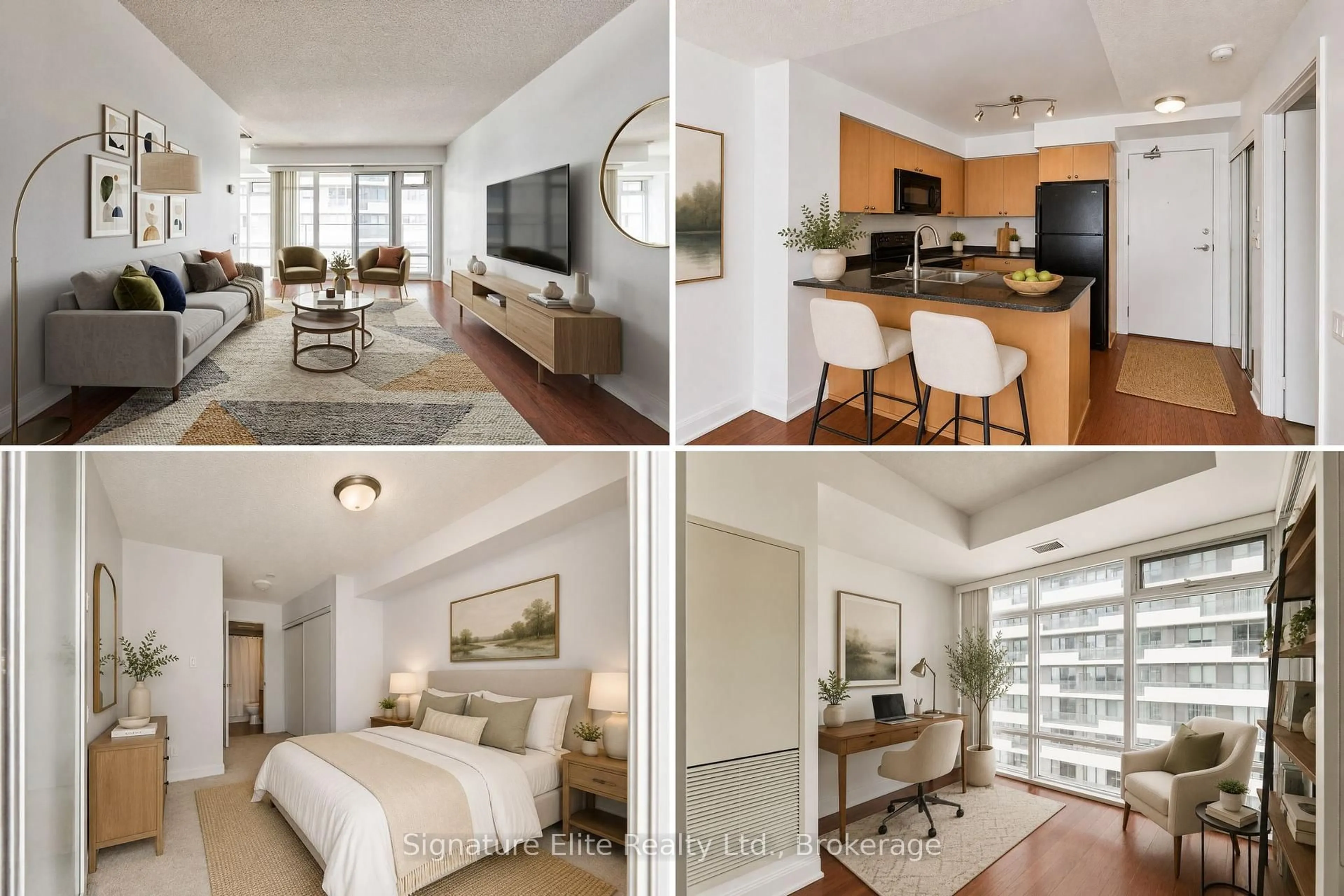 Living room with furniture, wood/laminate floor for 2191 Yonge St #3209, Toronto Ontario M4S 3H8