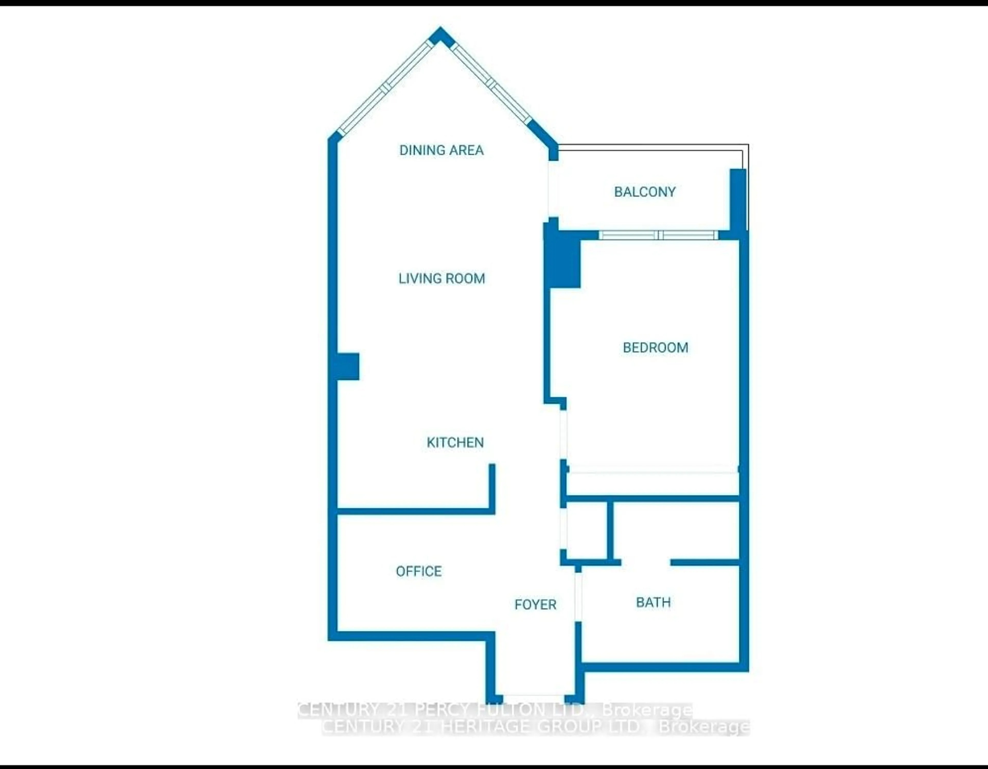 Floor plan for 10 Northtown Way #1509, Toronto Ontario M2N 7L4